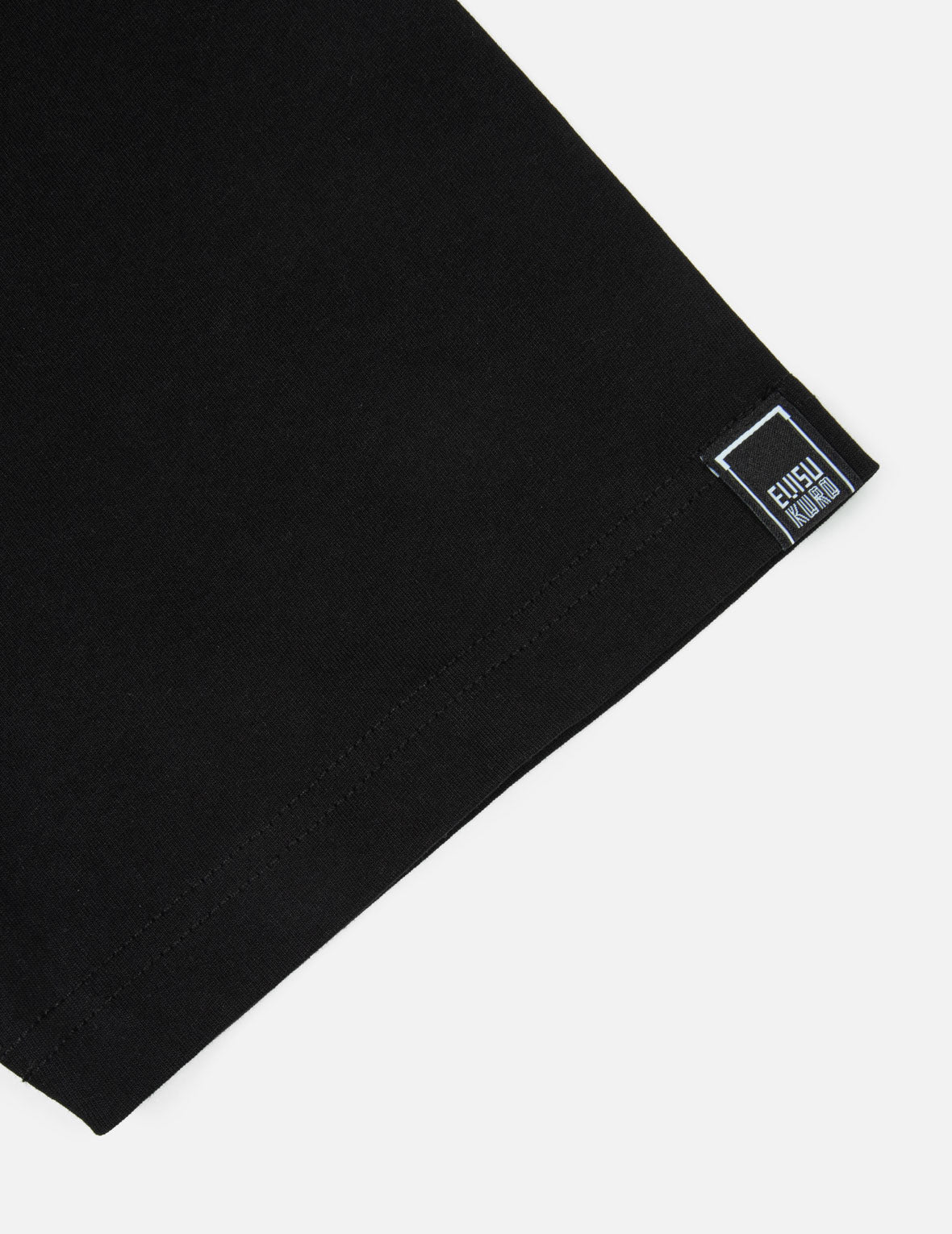 Reflective Strapped and 3D Kamon Print Regular Fit T-Shirt