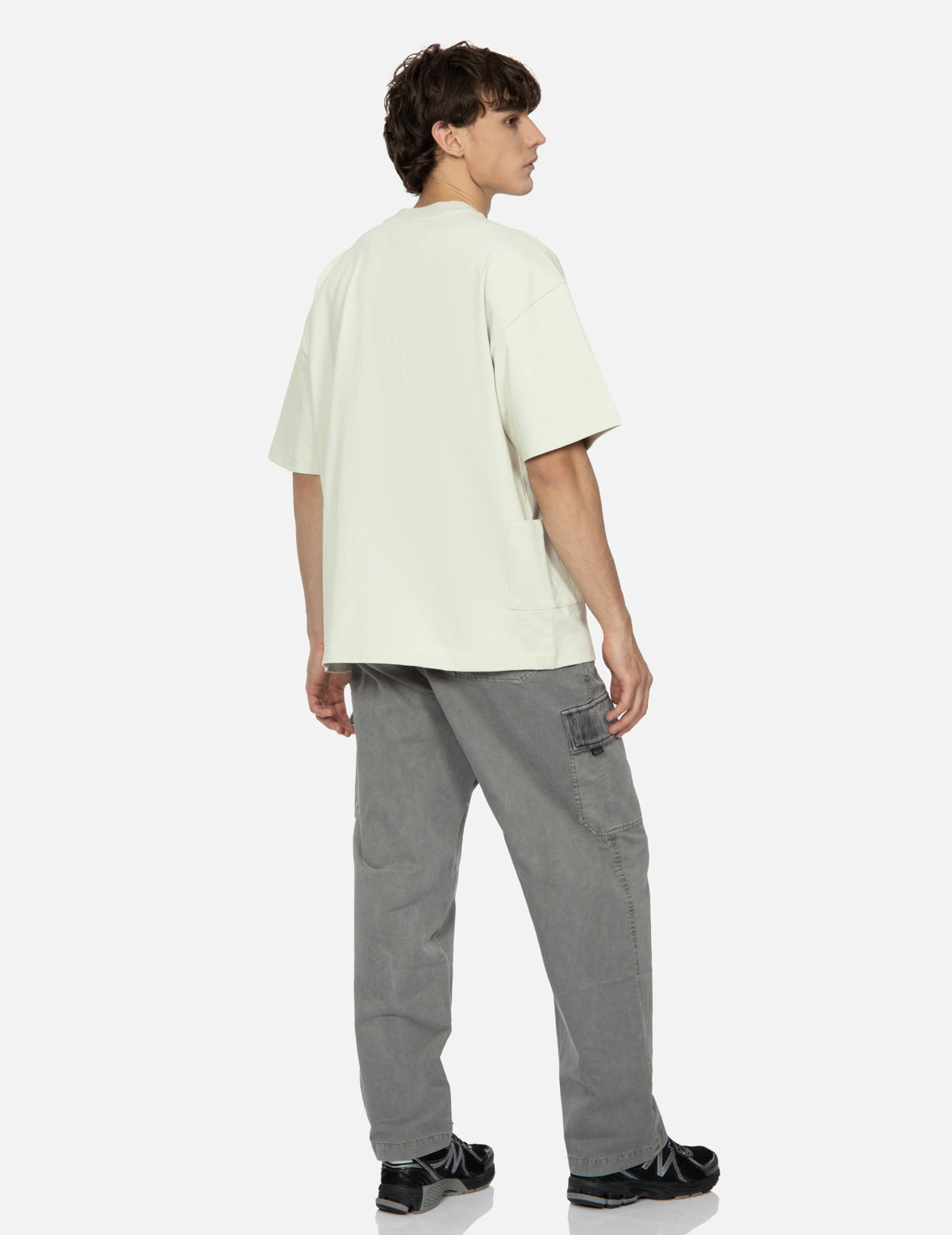 Pocket with Multi Labels Oversized T-shirt