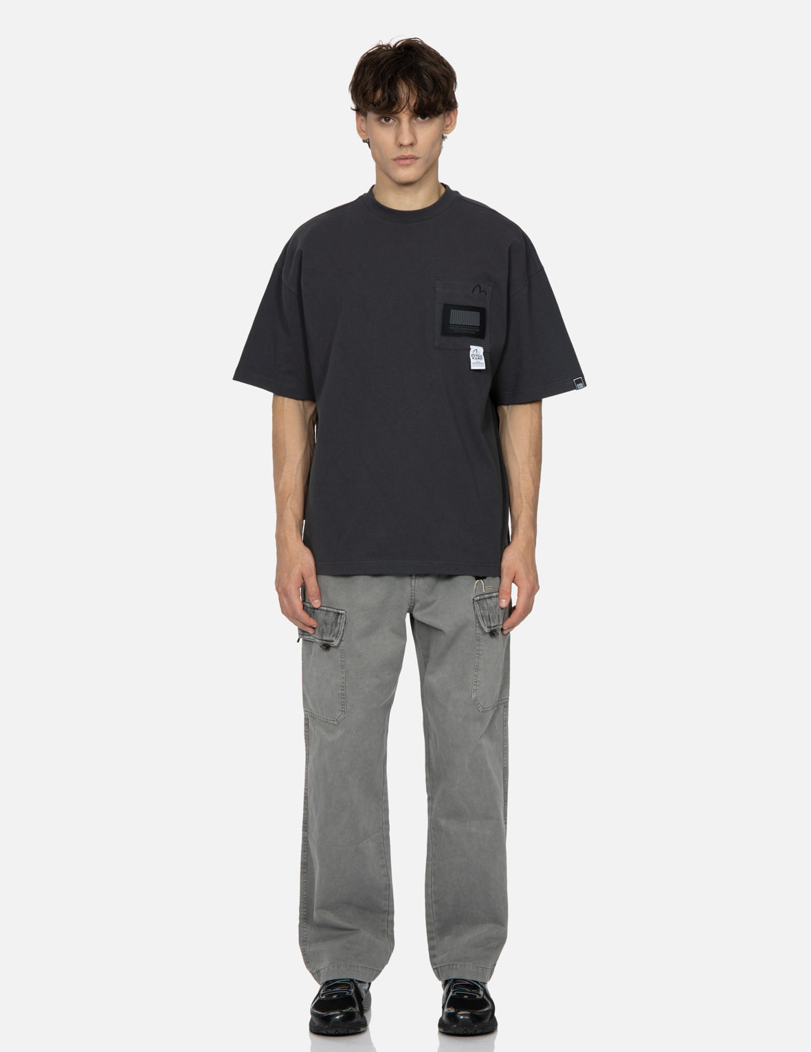 Pocket with Multi Labels Oversized T-shirt