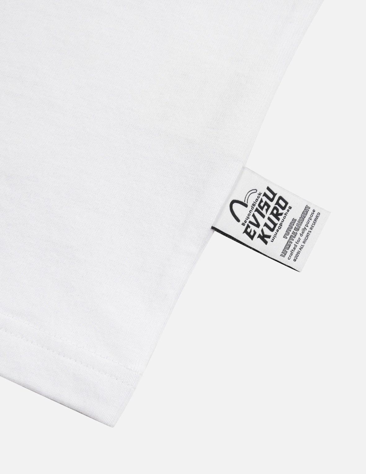 Paisley Check Insert Seagull Loose Fit T-shirt