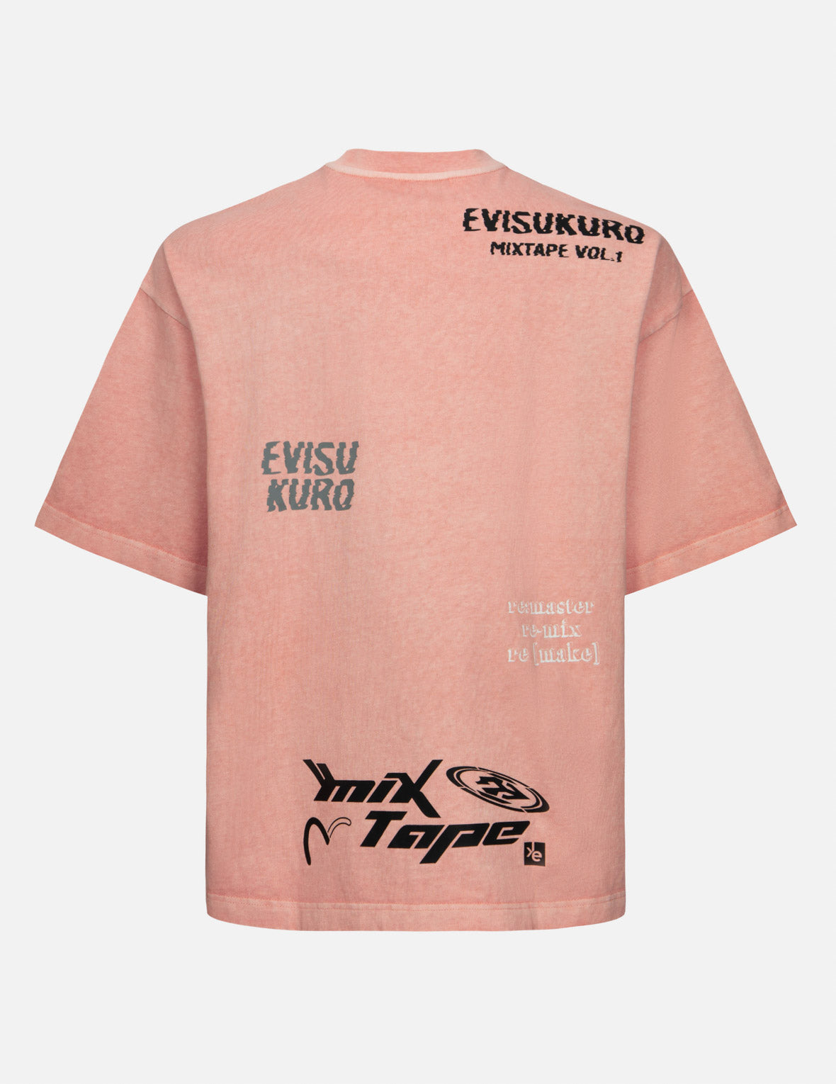 Multi Logo Print Oversized T-Shirt