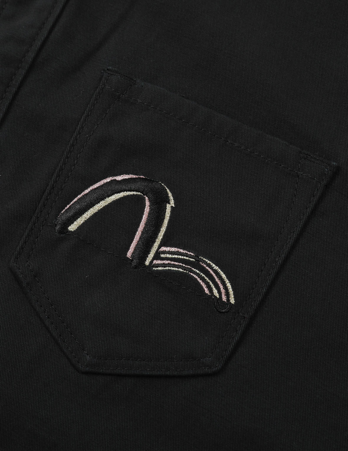 標誌和小海鷗刺繡襯衫外套