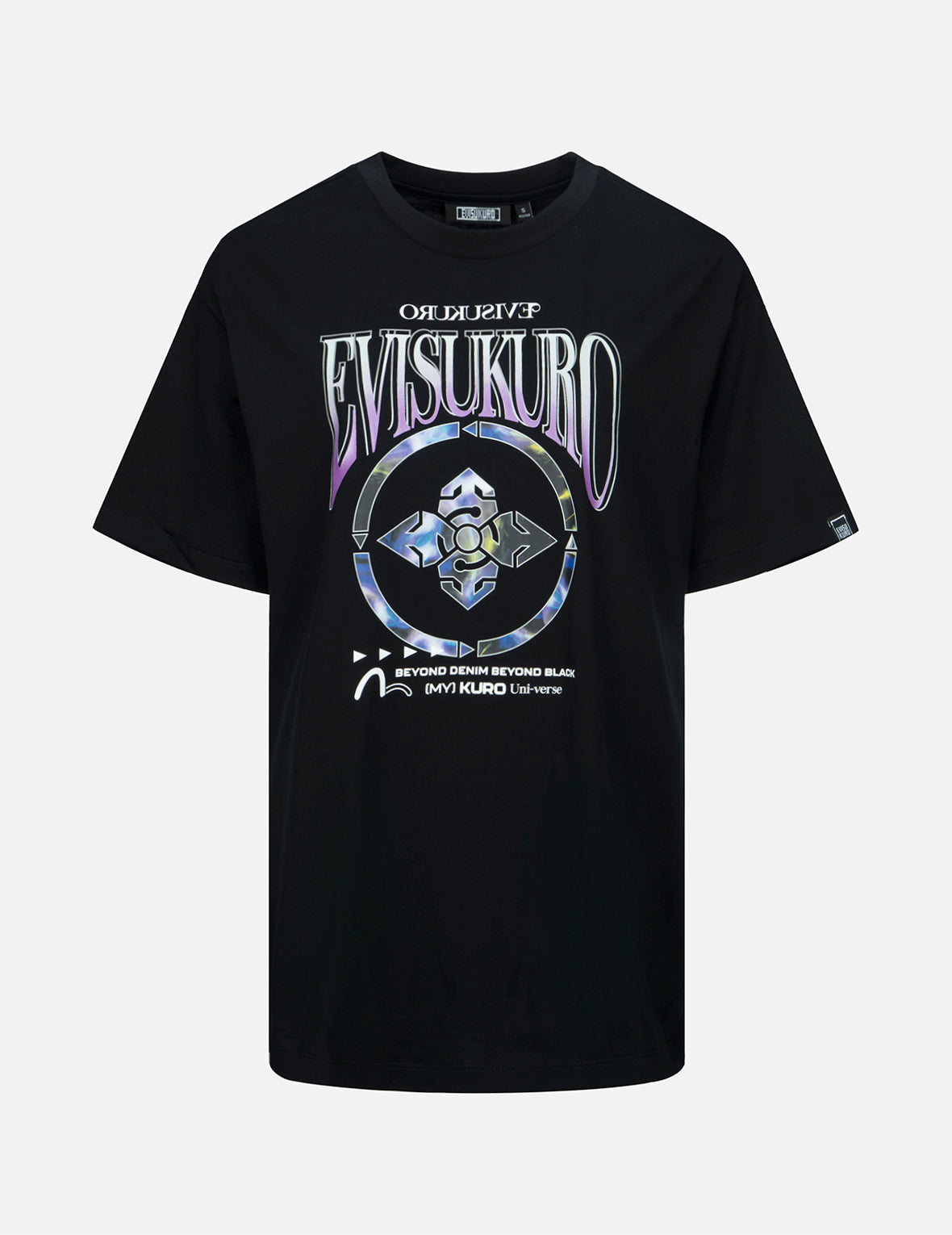 Gradiant Abstract Pattern Kamon Print T-Shirt
