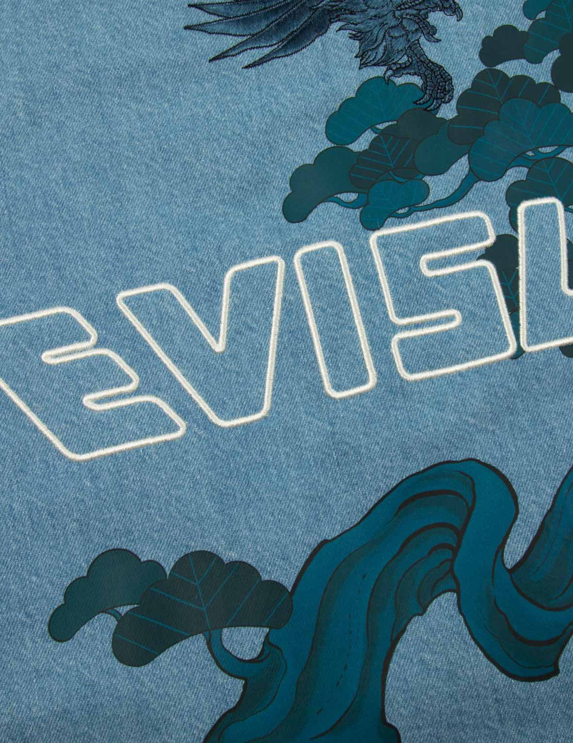 雄鷹與小海鷗刺繡牛仔襯衫