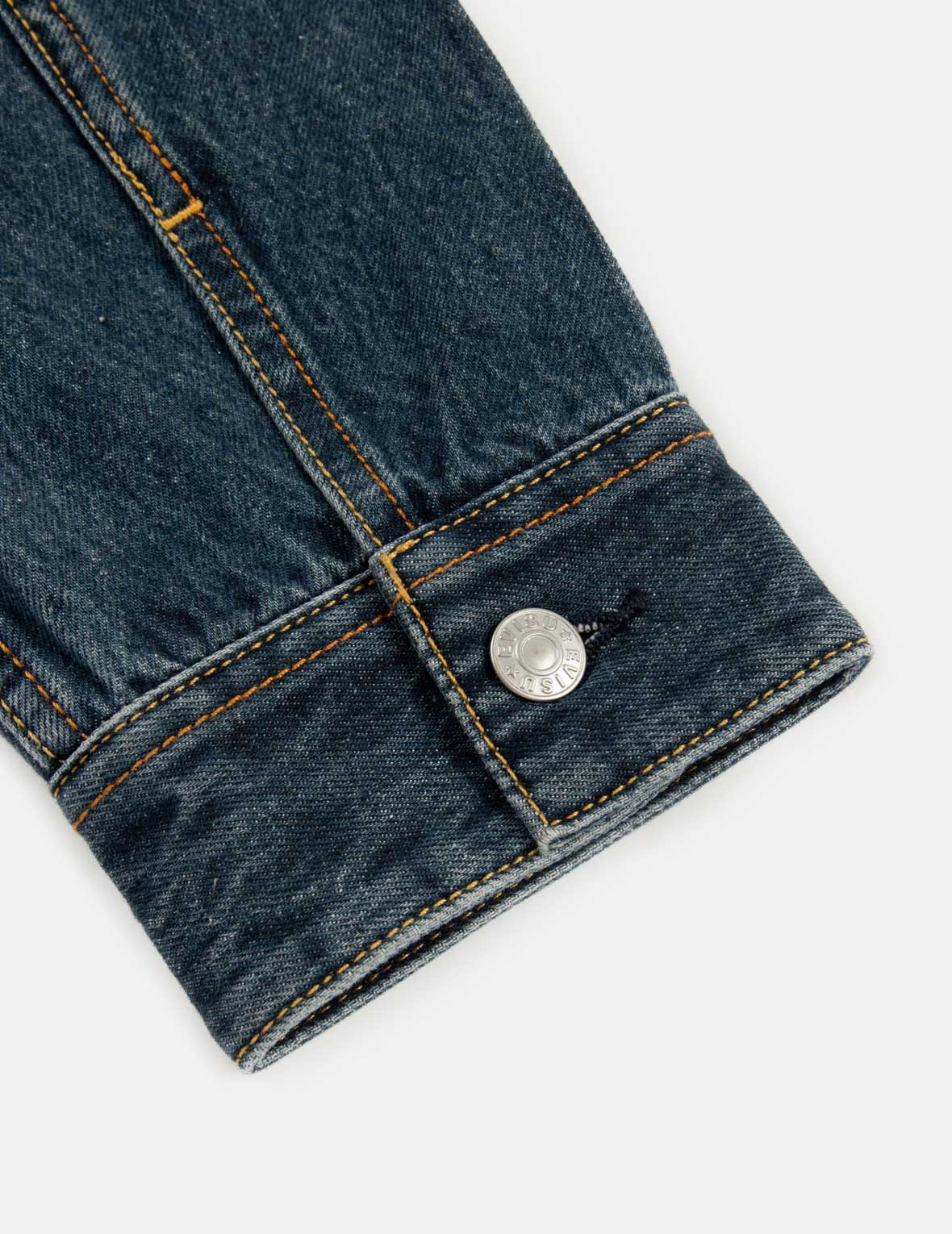 鑽石達摩和海鷗印花寬版牛仔外套