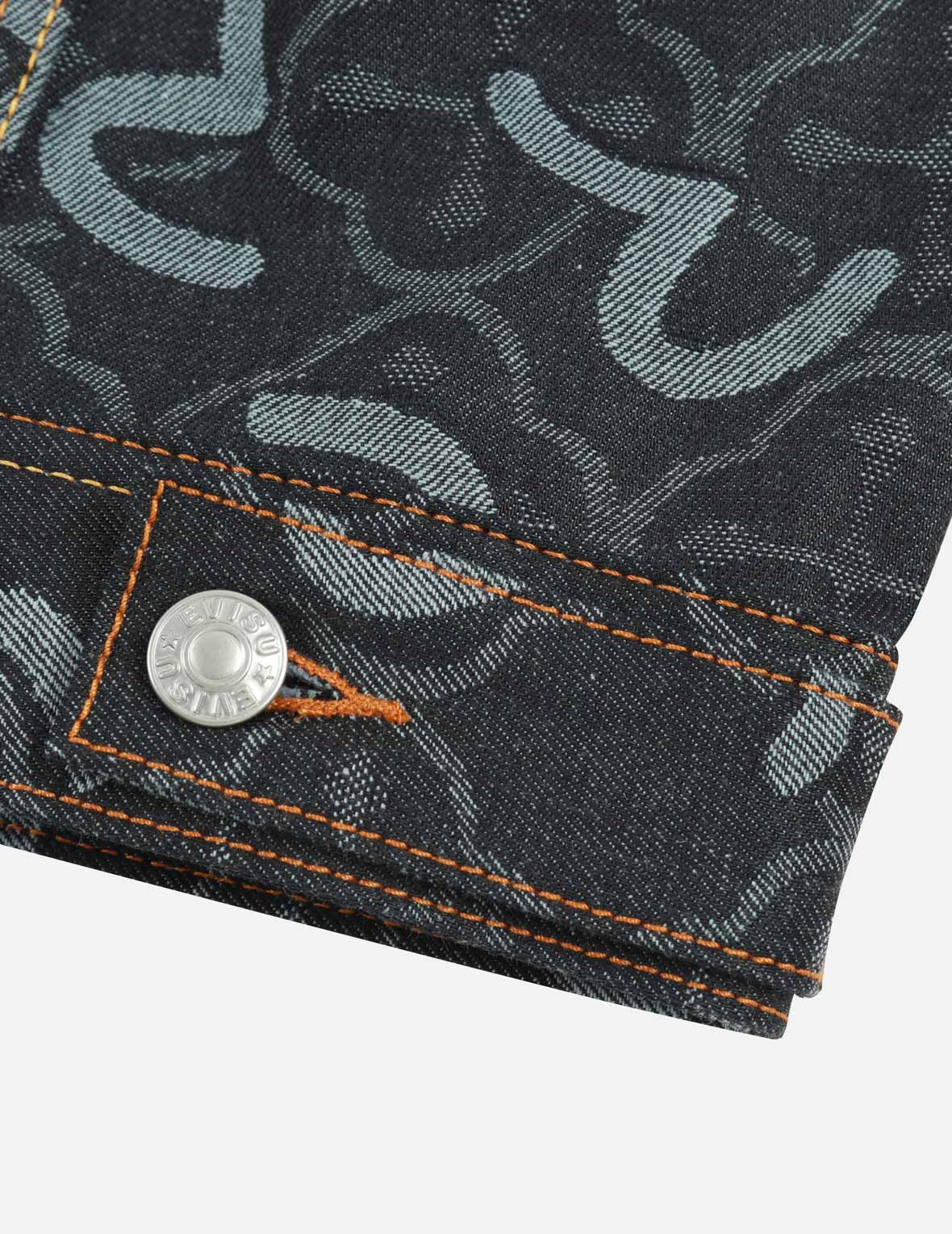 滿地海鷗與家花提花寬版休閒牛仔外套