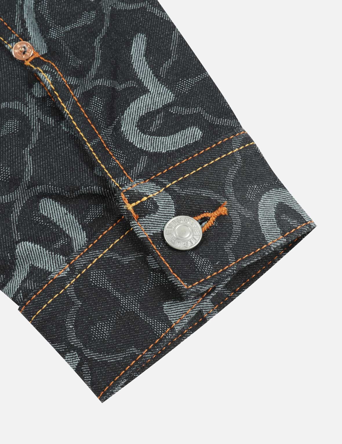 滿地海鷗與家花提花寬版休閒牛仔外套