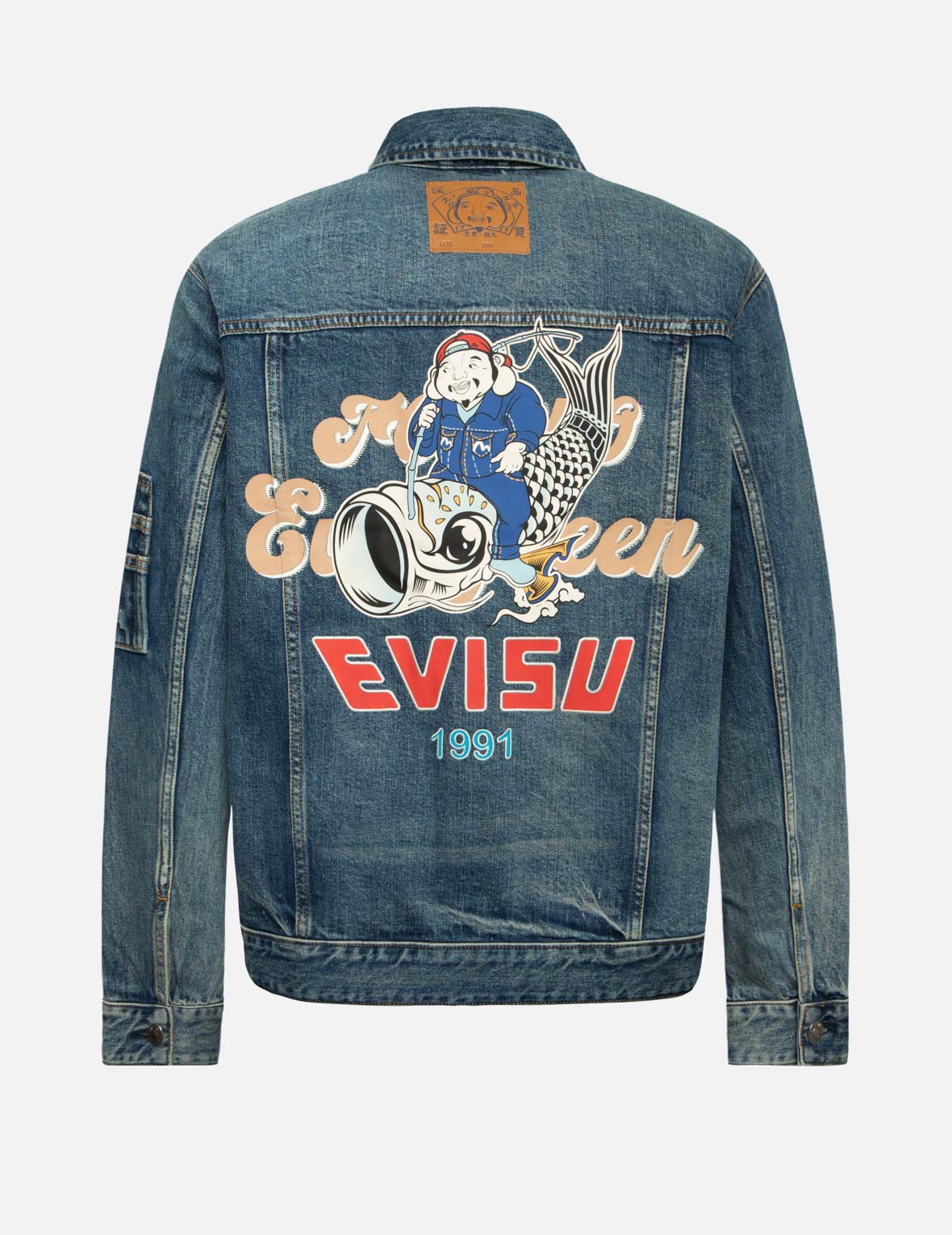 Seagull Embroidery
Godhead Print Relax Fit Denim Jacket