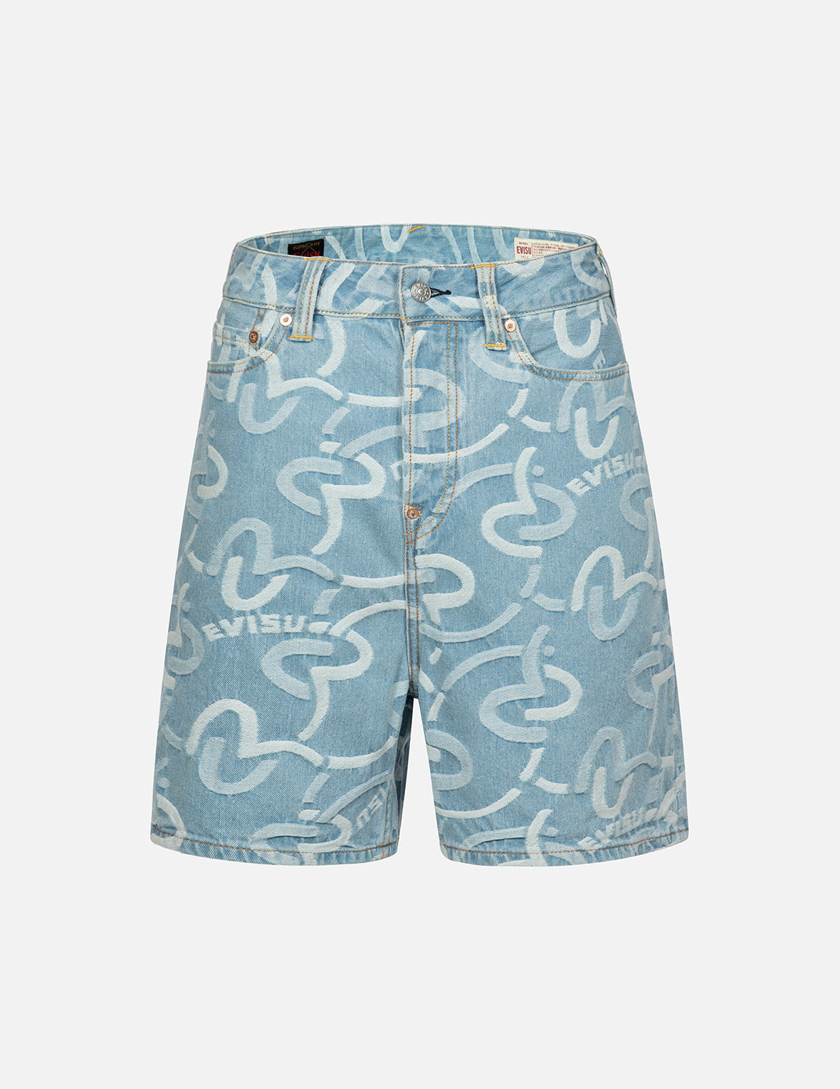 Allover Seagull Jacquard Oversized Shorts