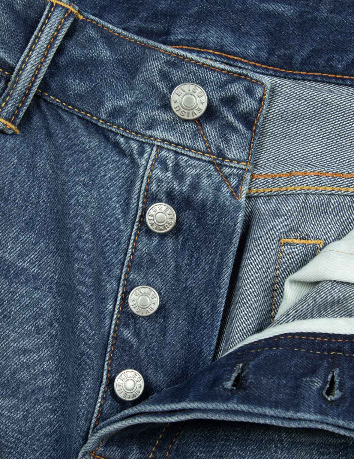 玩樂佛頭印花和海鷗刺繡立體版型牛仔褲