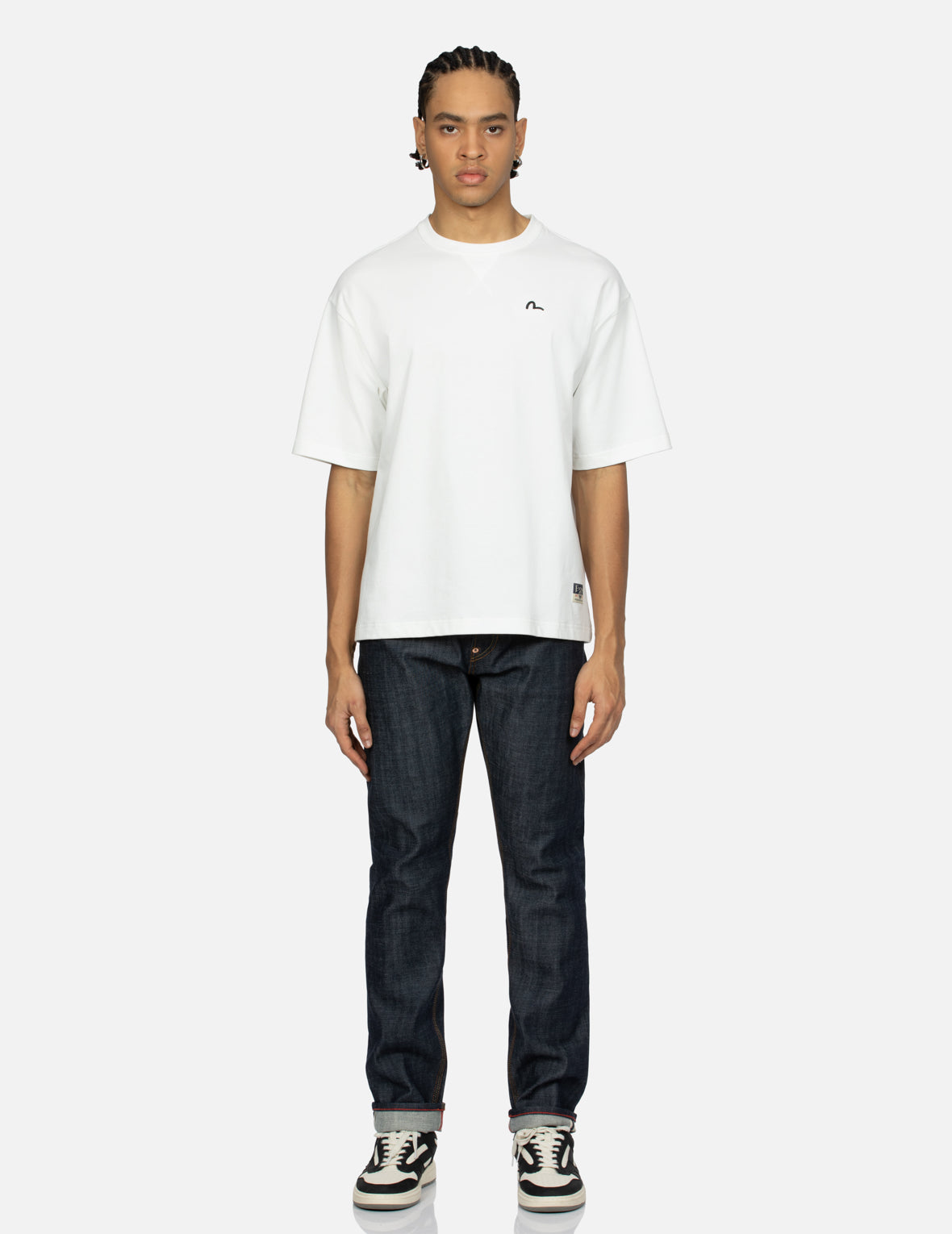 Panda Daicock Embroidery Taper Fit Jeans #2017