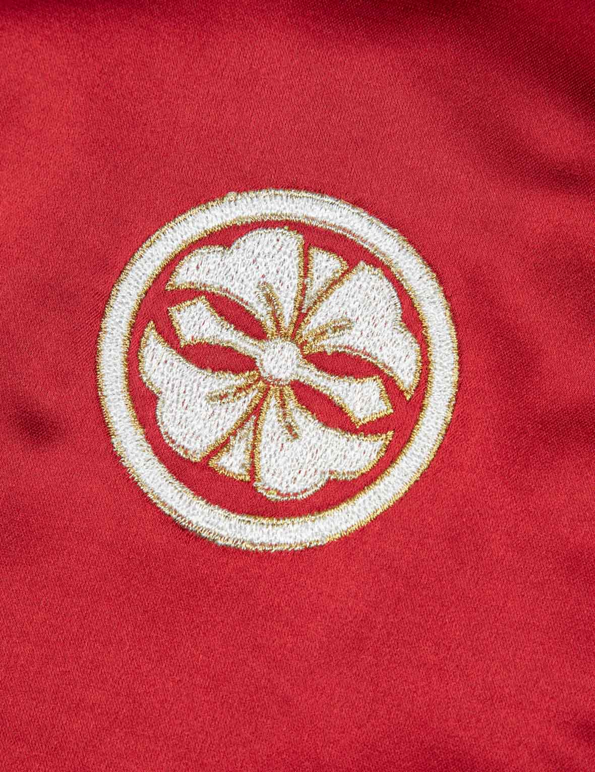 小海鷗及神奈川衝浪裡刺繡寬版雙面橫須賀外套