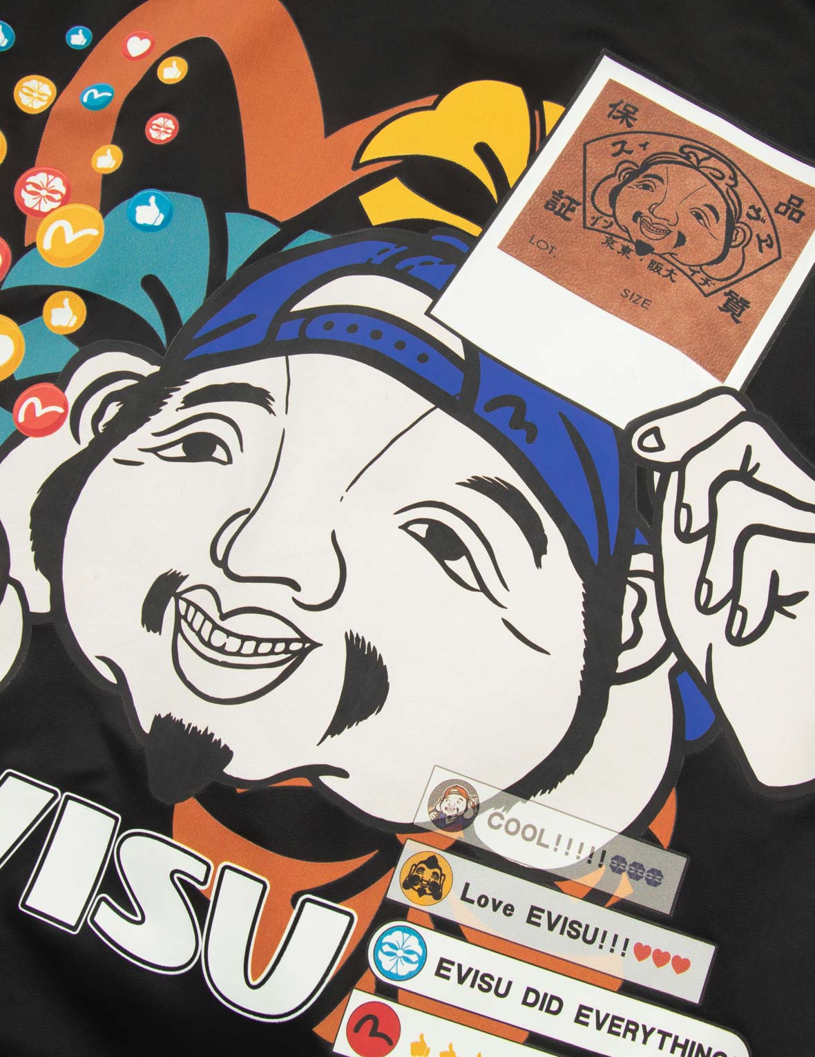 佛頭與社群媒體寬版休閒外套