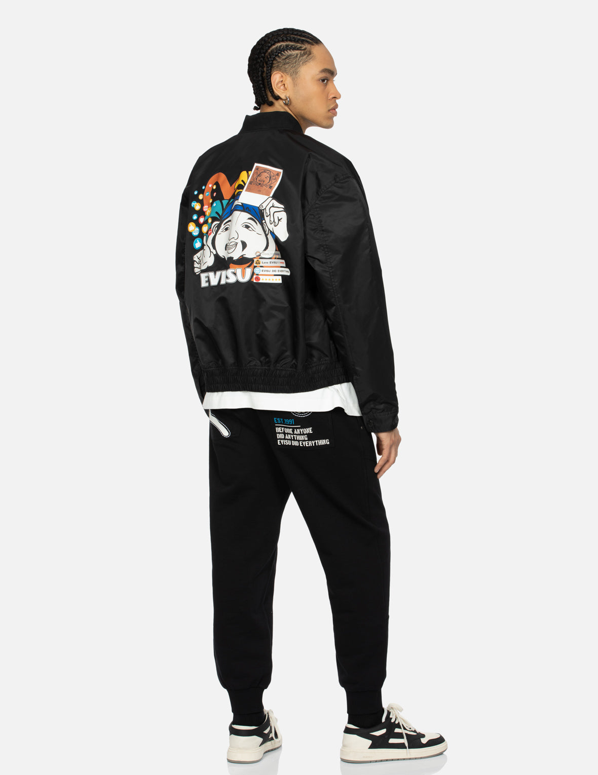 佛頭與社群媒體寬版休閒外套