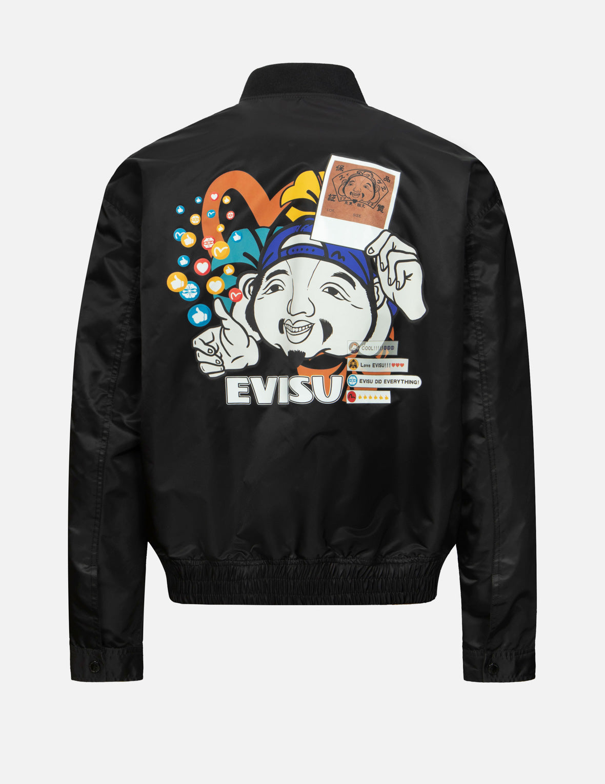 佛頭與社群媒體寬版休閒外套