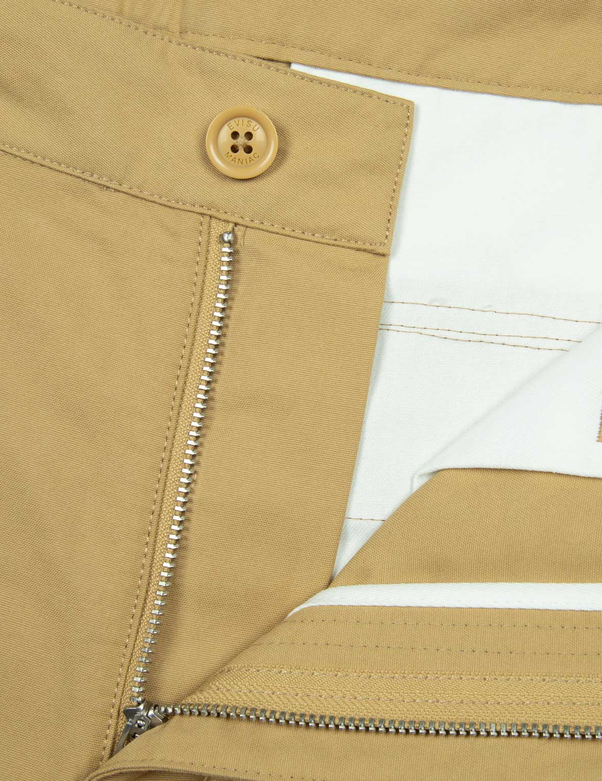 海鷗刺繡和旗幟織標寬版休閒休閒褲