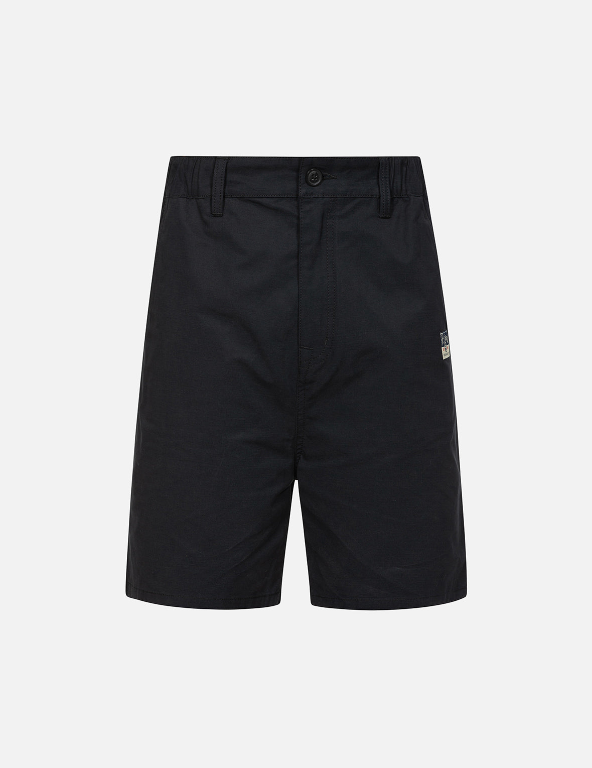 Playful Godhead Print Oversized Woven Shorts