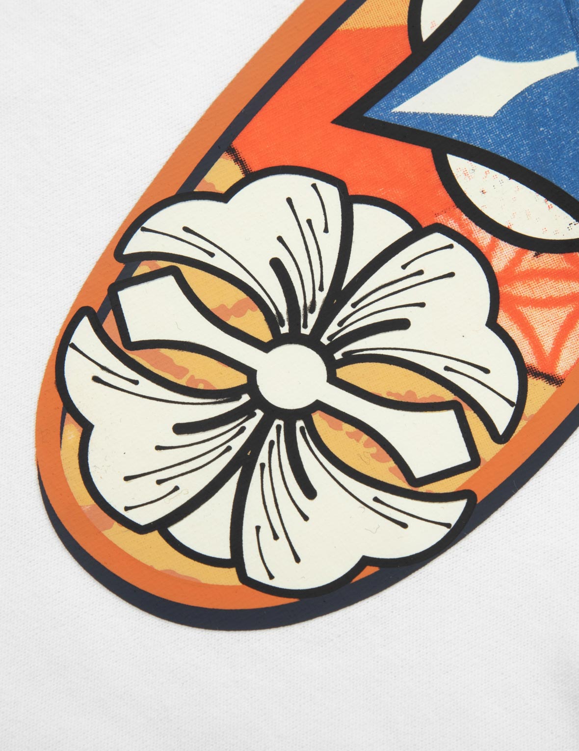 Multi-Hanafuda Daruma and Daicock Print Loose Fit T-shirt