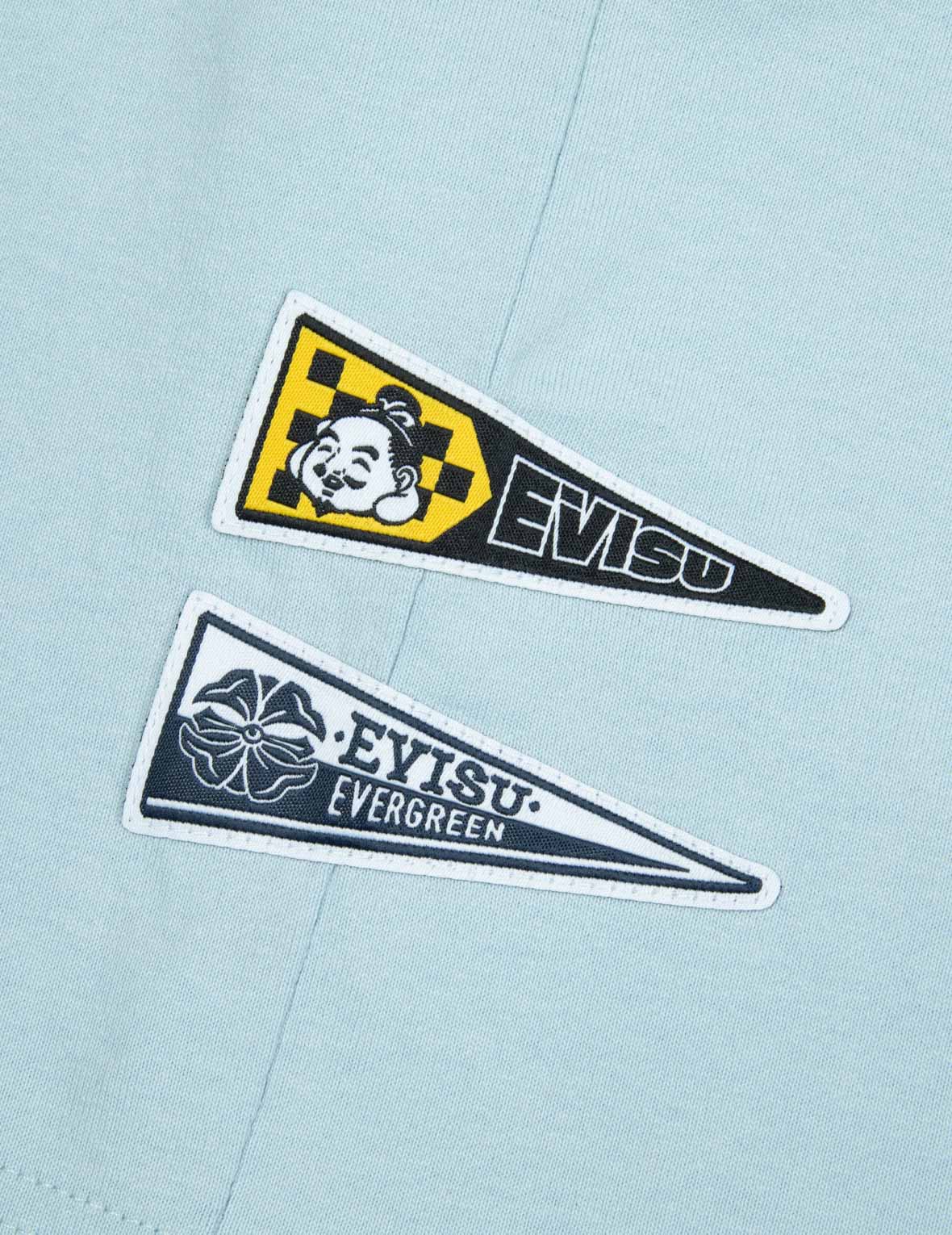 Logo and Gaming Daruma Print Relax Fit T-shirt