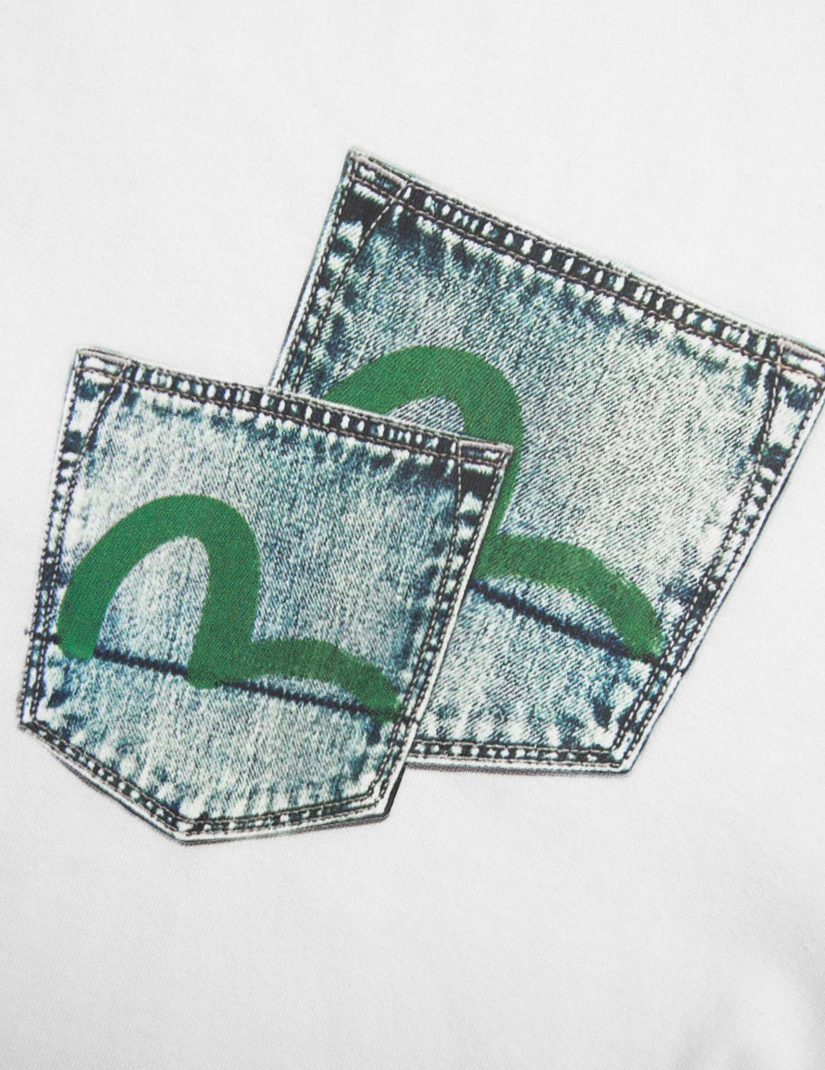 仿真數位印花寬版休閒T恤