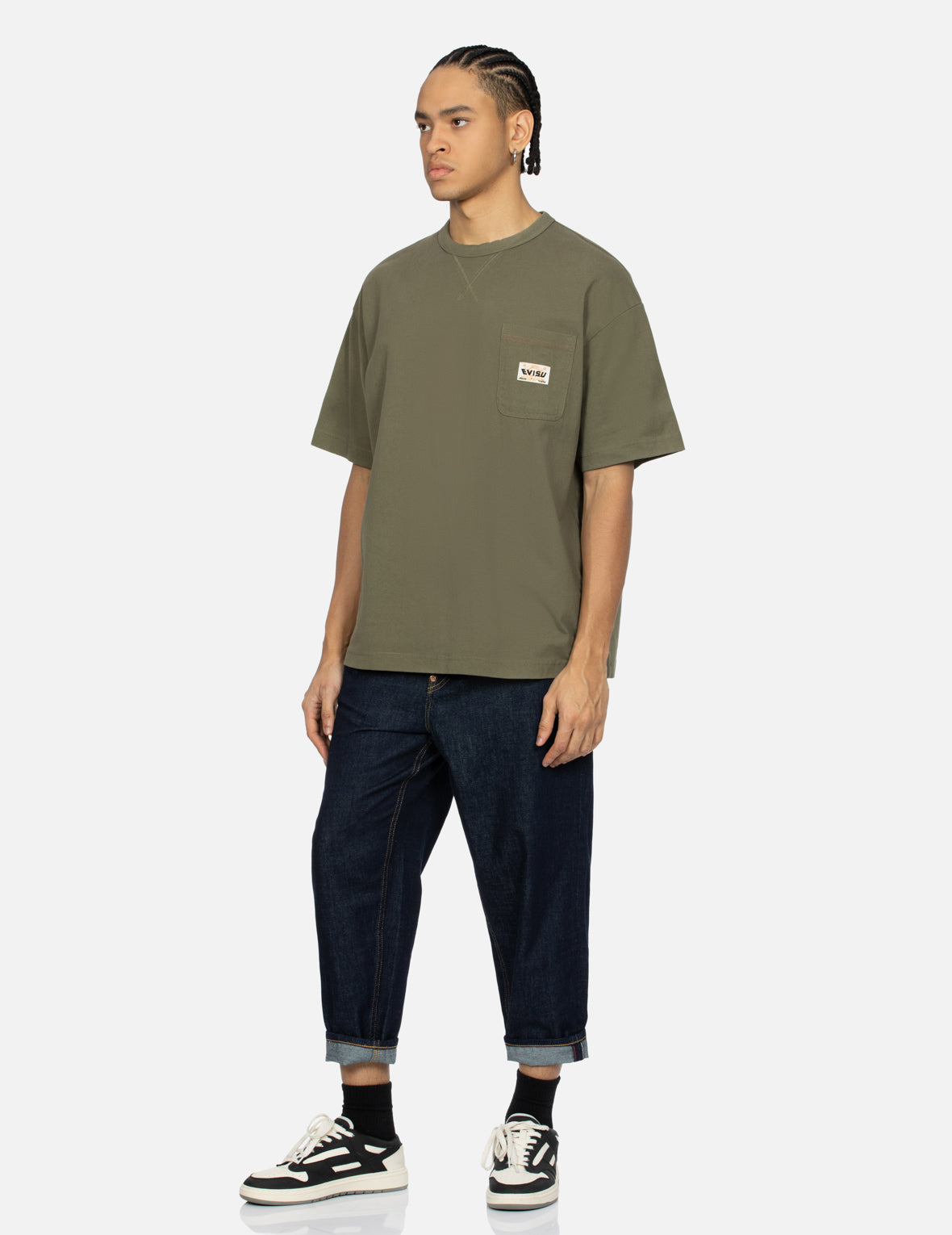 Hand Stitching Godhead Embroidery Loose Fit T-Shirt