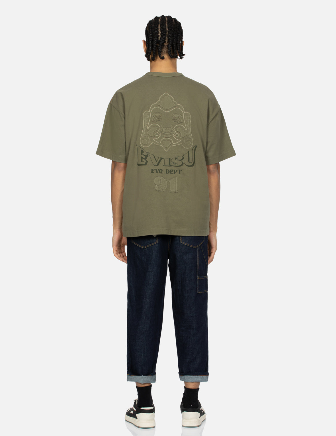 Hand Stitching Godhead Embroidery Loose Fit T-Shirt