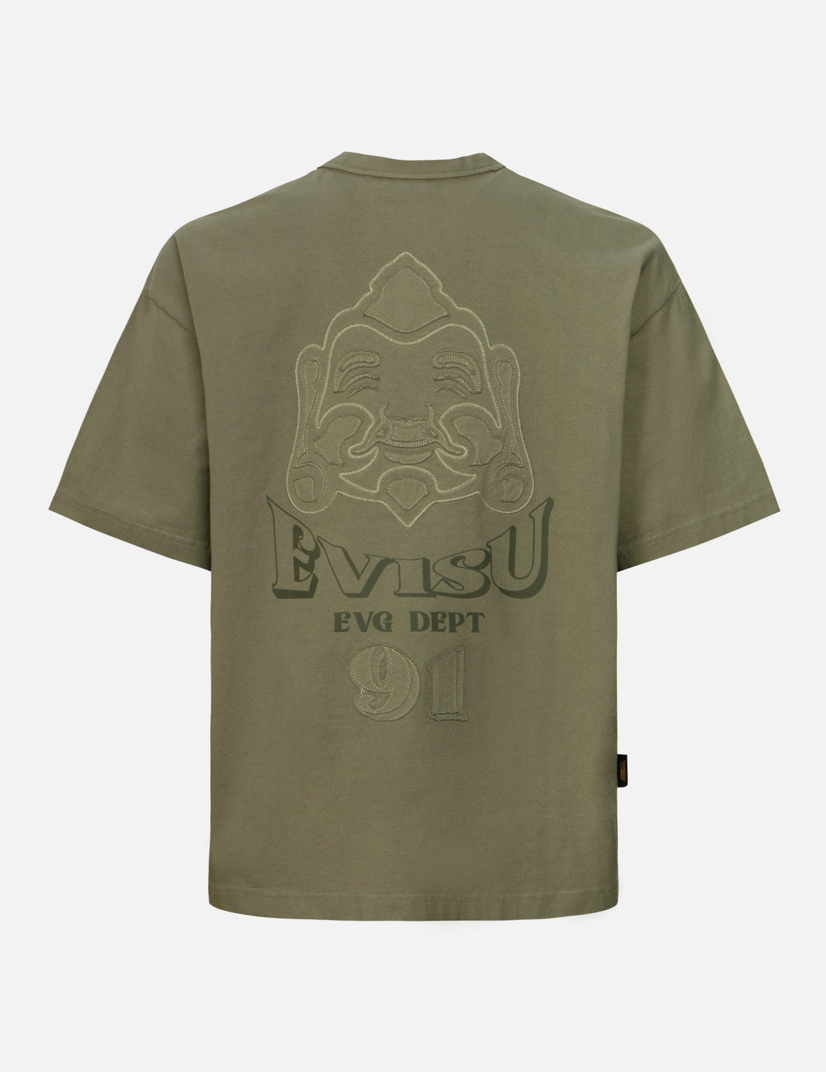 Hand Stitching Godhead Embroidery Loose Fit T-Shirt