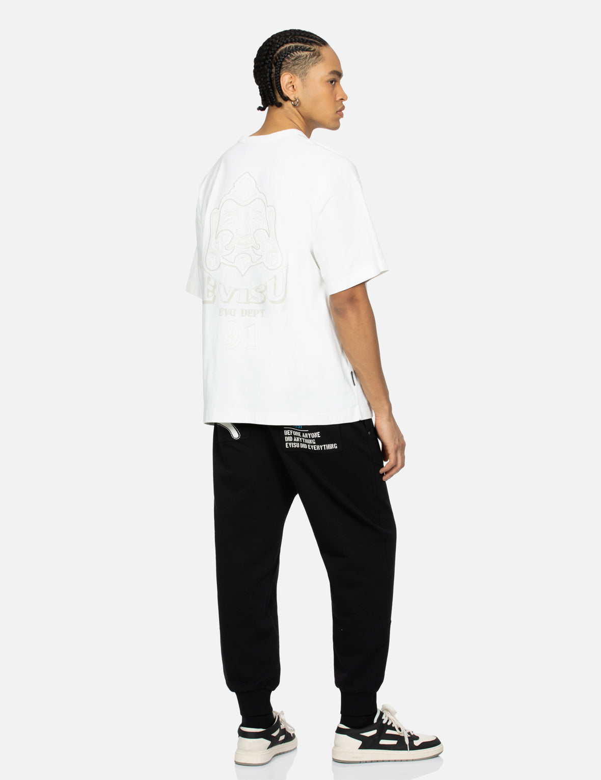 Hand Stitching Godhead Embroidery Loose Fit T-Shirt