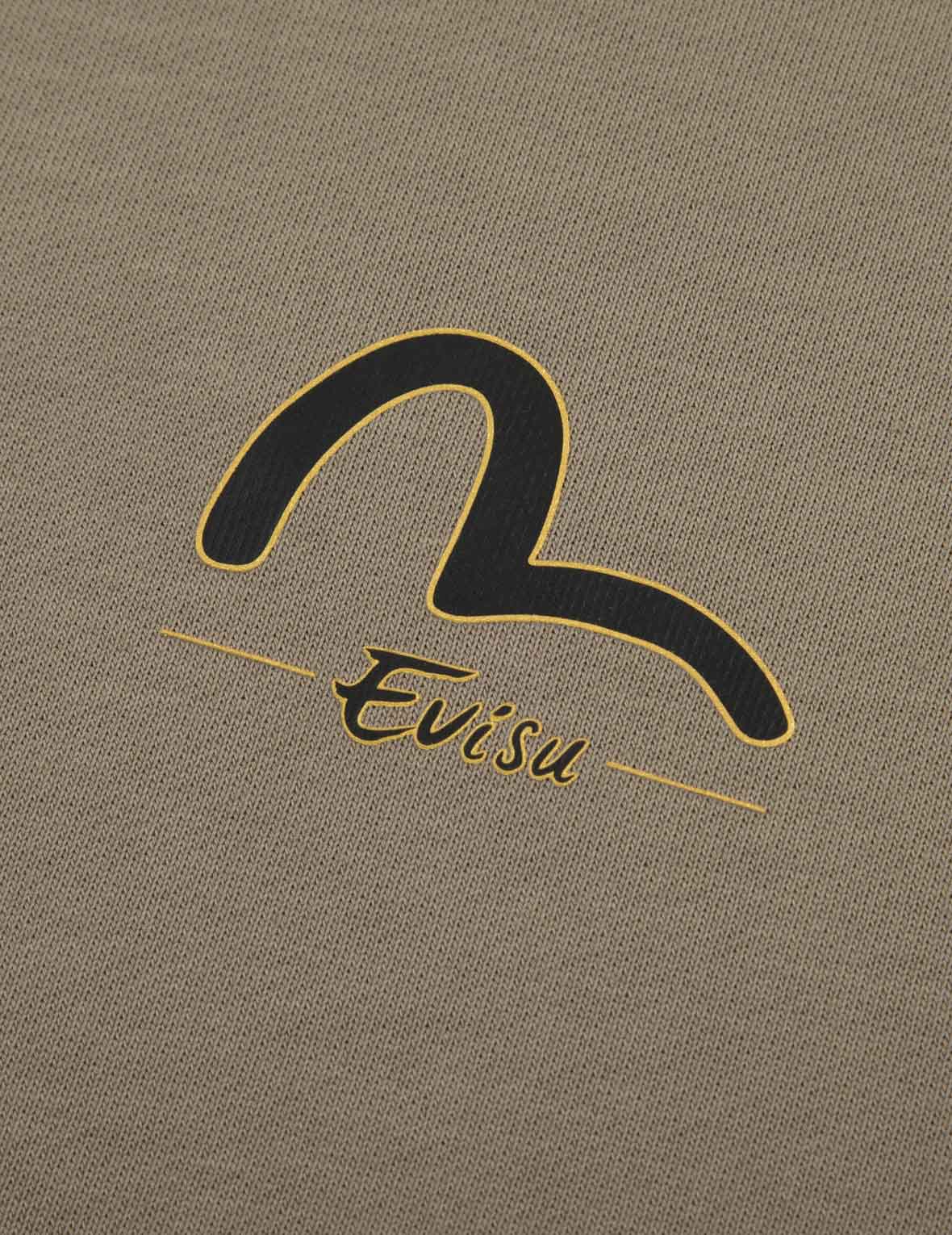 神奈川衝浪和海鷗印花休閒寬版短袖衛衣