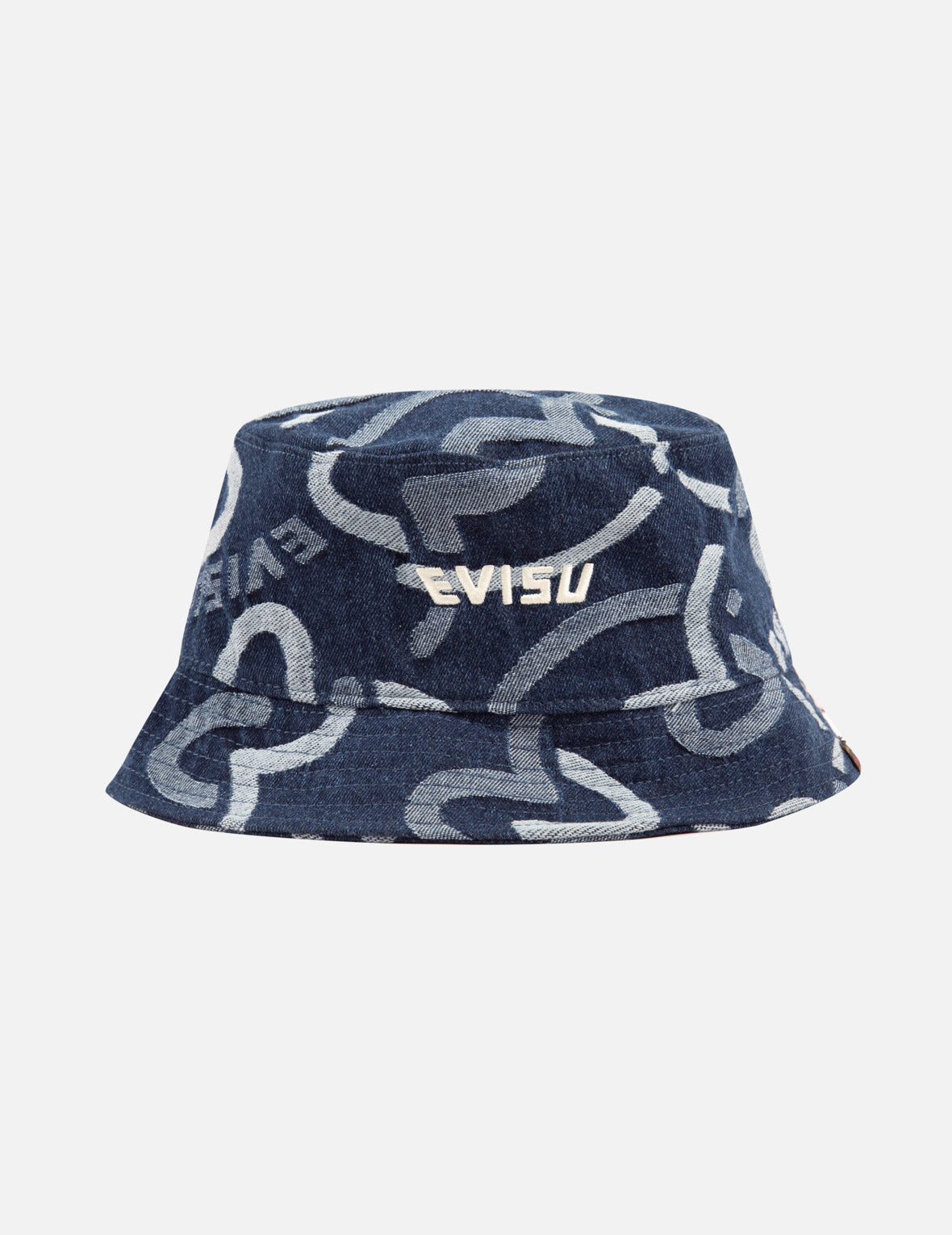 Allover Seagull Jacquard Denim Bucket Hat