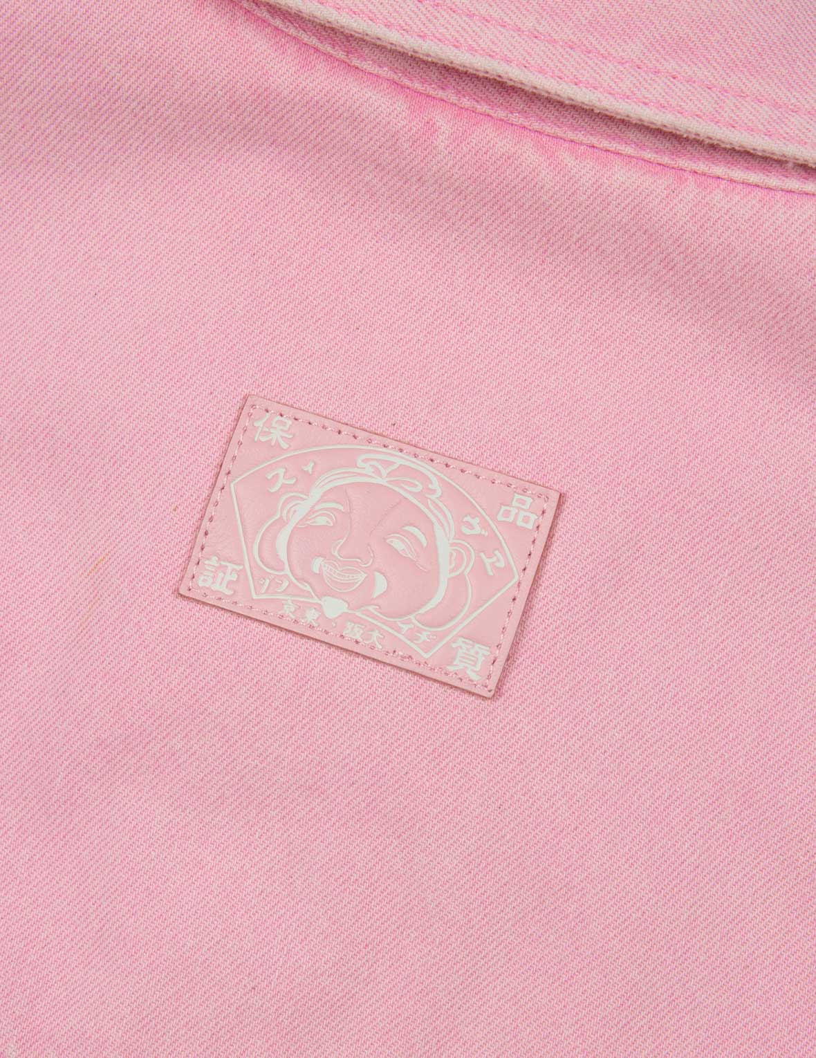 海鷗貼花刺繡假兩件式時尚版型牛仔外套