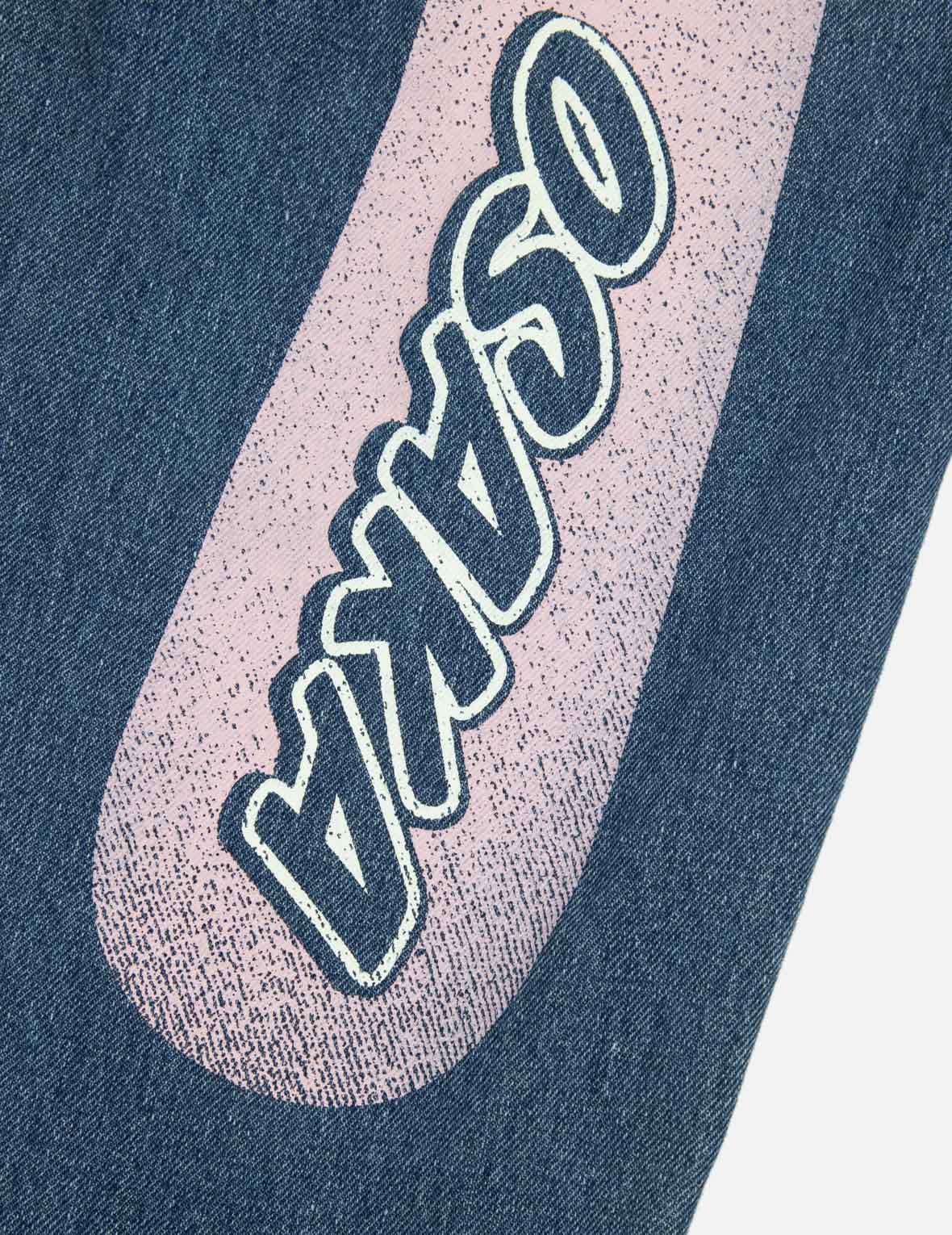 EVISU OSAKA 大M印花寬版休閒牛仔褲