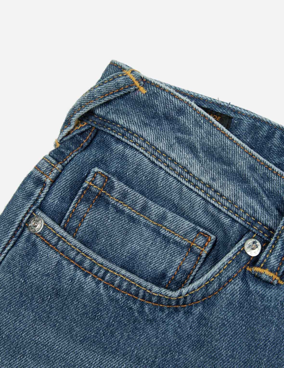 EVISU OSAKA 大M印花寬版休閒牛仔褲