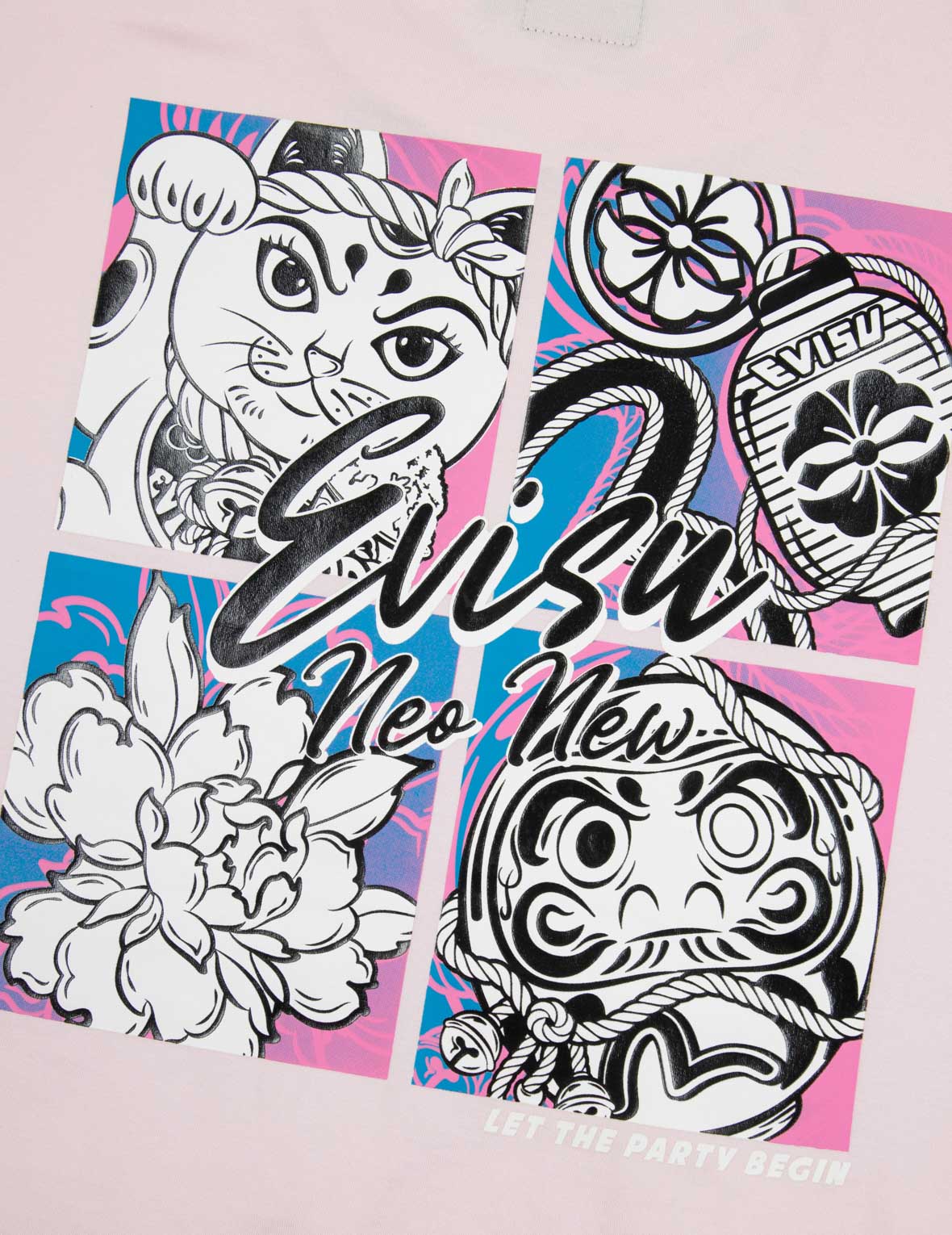 Cherry Blossom and Festival-Themed Daruma Cropped T-shirt