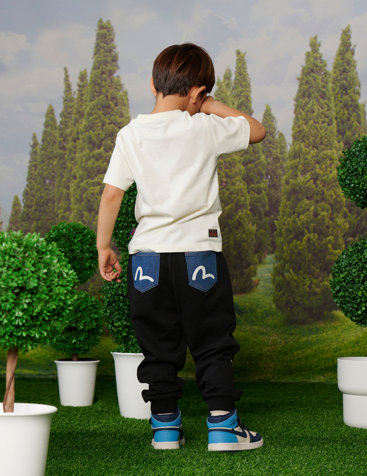 KIZZU Crews與恐龍圖案印花常規版型T恤