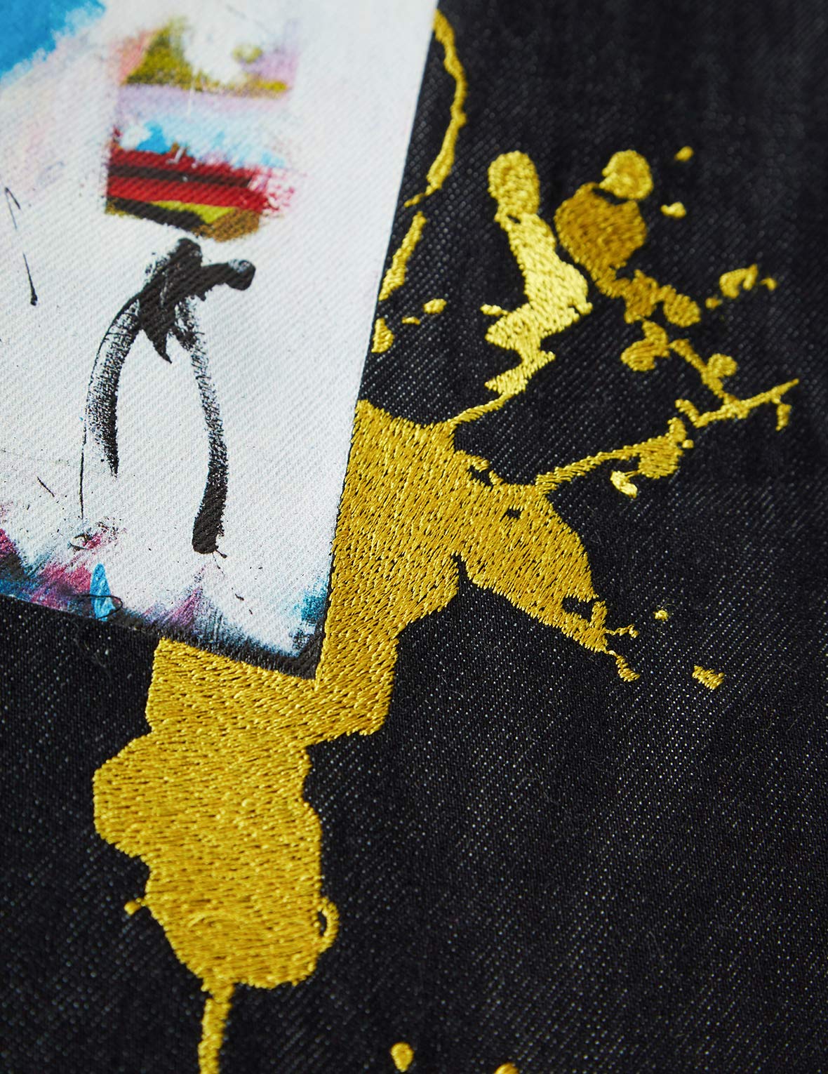EVISU x Jean Michel Basquiat《無題》夾棉牛仔襯衫外套