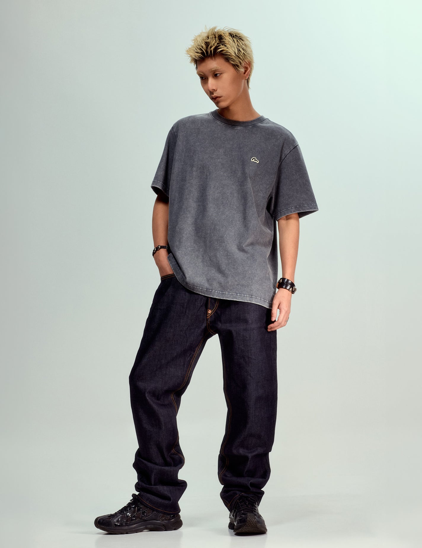 Daicock Print Baggy-Fit Jeans #2000 – EVISU