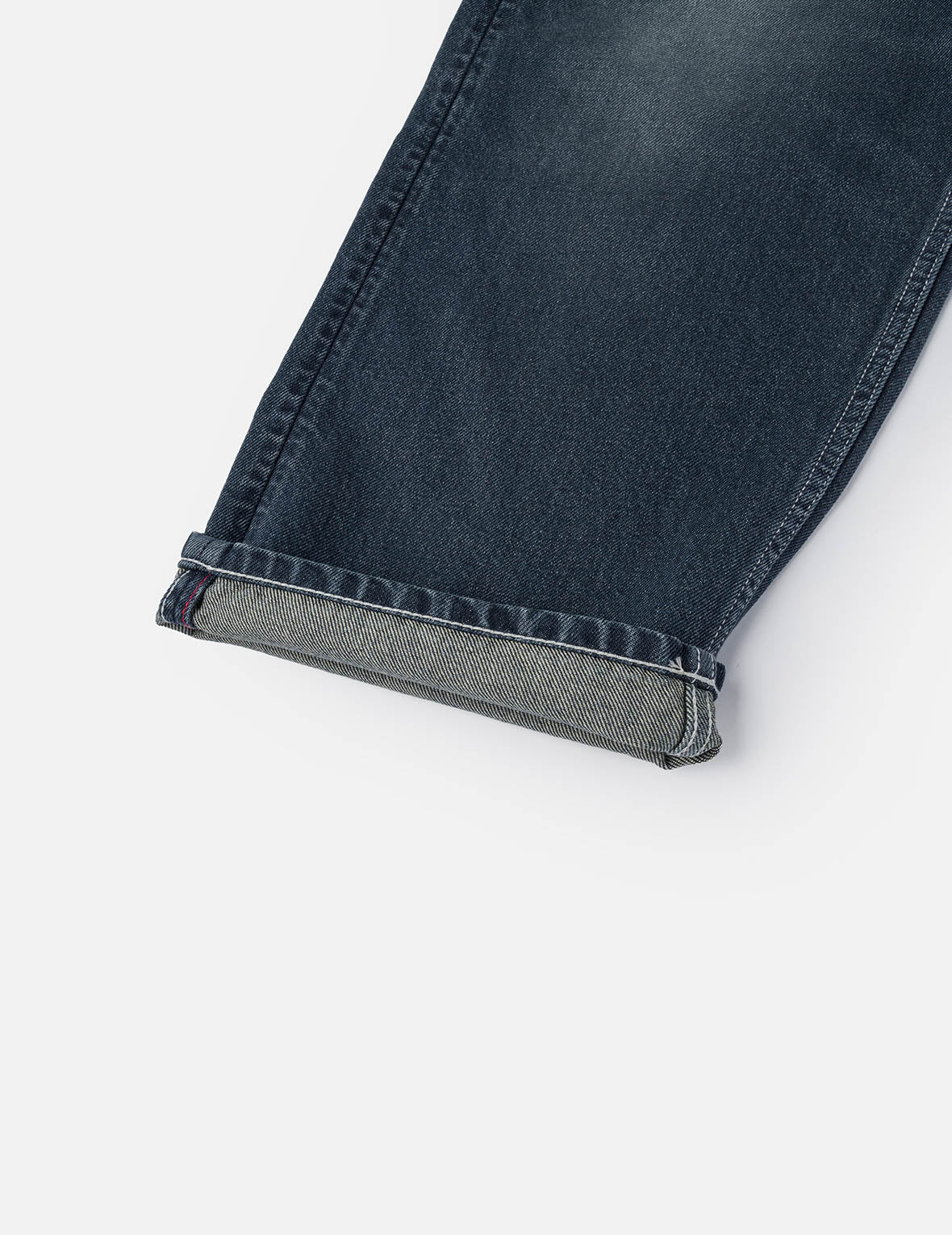 斑駁海鷗印花和補丁寬版牛仔褲