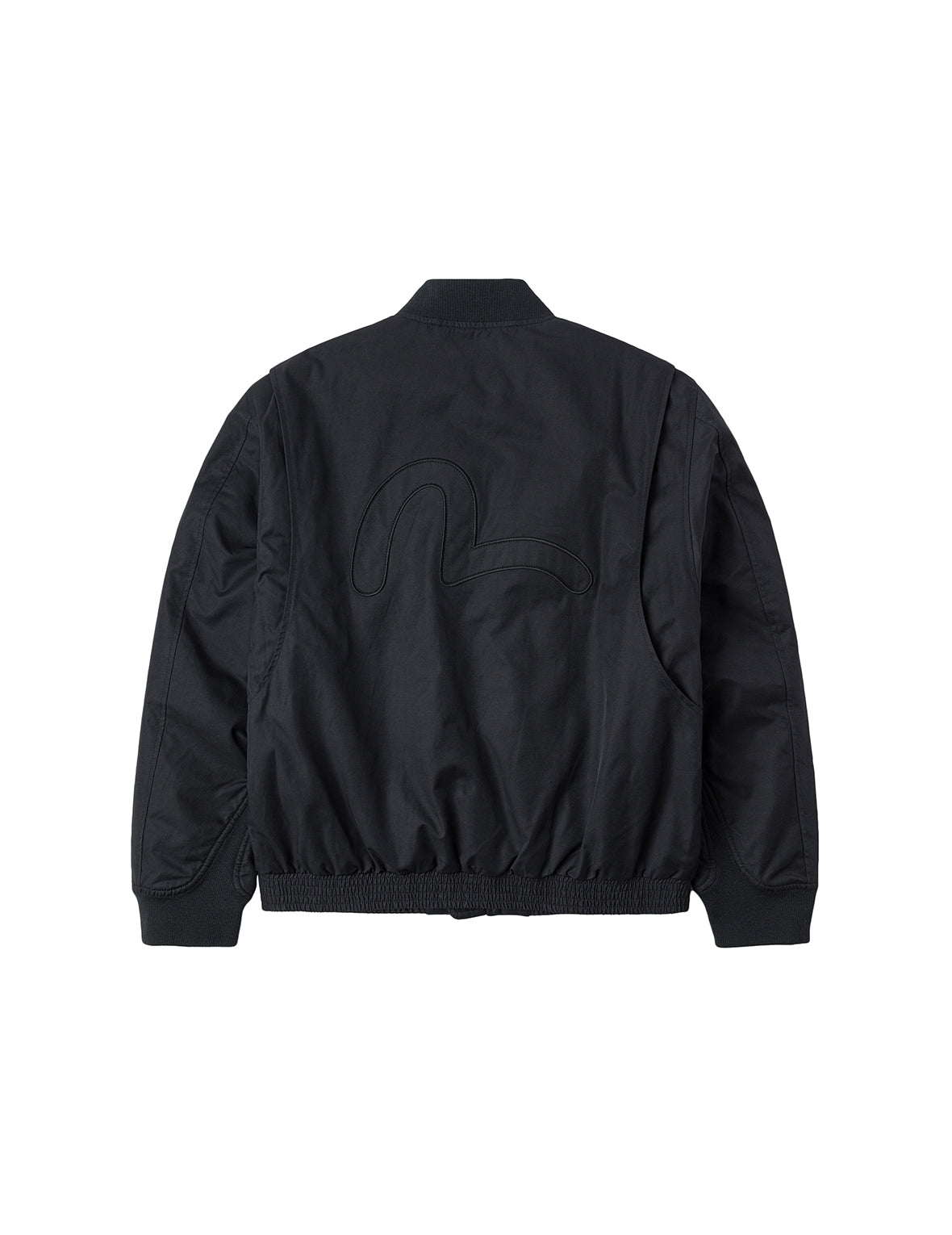 多重商標刺繡徽章常規版型夾棉飛行員外套