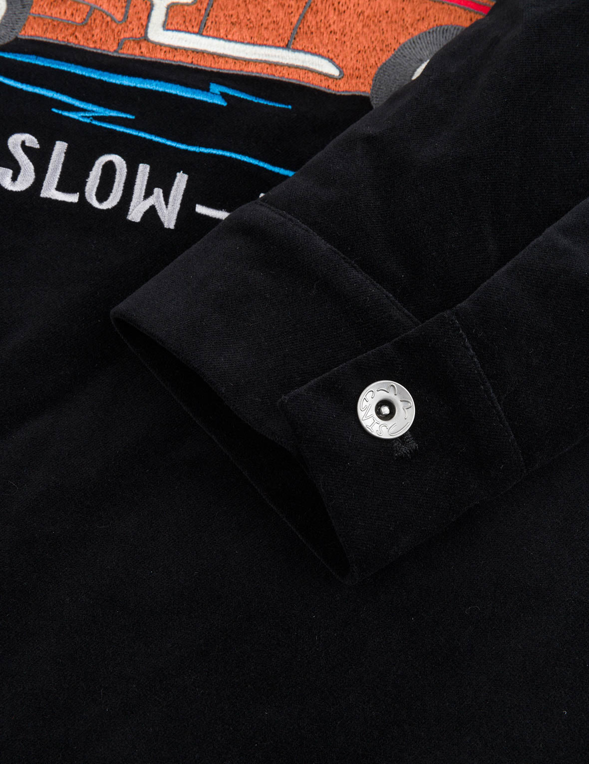 復古絲絨常規版型夾棉橫須賀外套