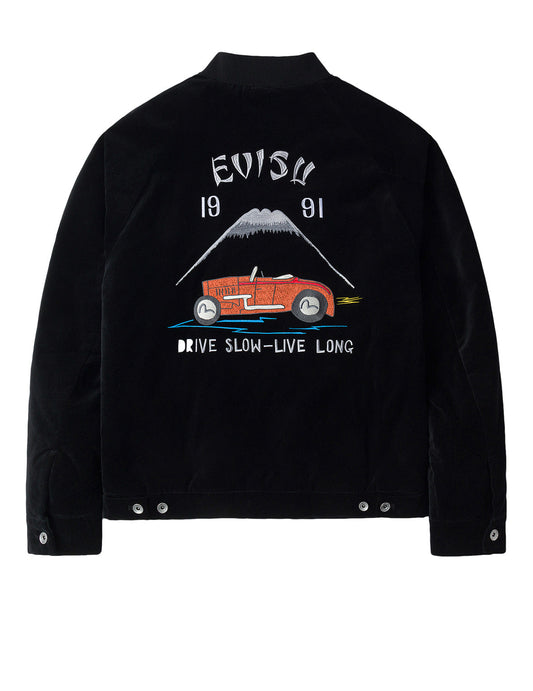 Vintage Velvet Regular Fit Padded Souvenir Jacket