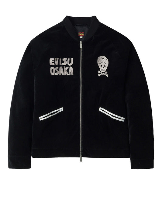 Vintage Velvet Regular Fit Padded Souvenir Jacket