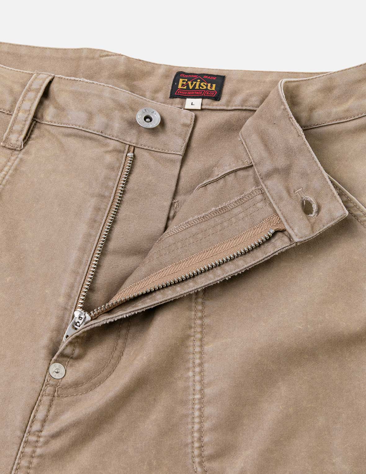 Seagull Print and Multi-Pocket Regular Fit Cargo Pants