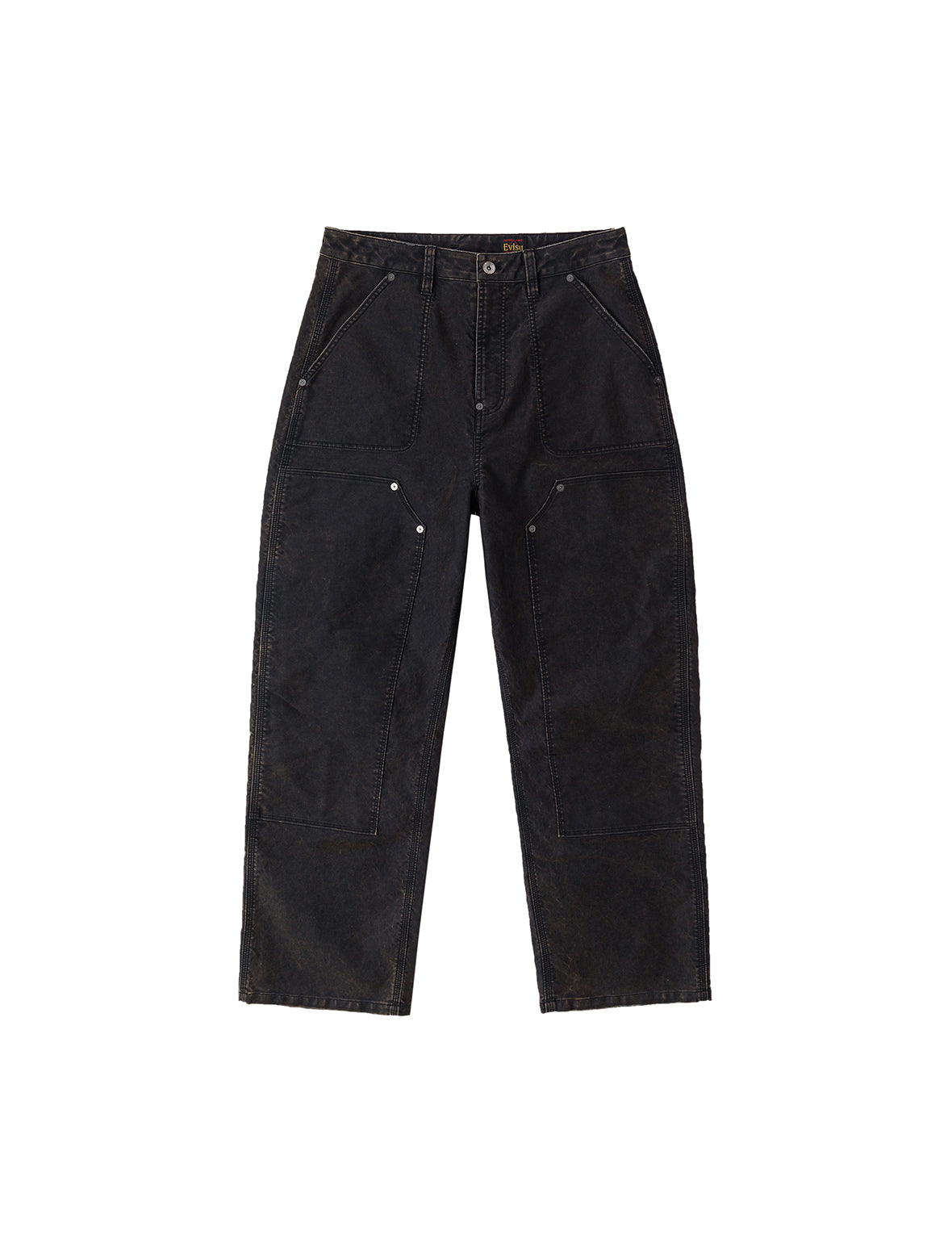 Seagull Print and Multi-Pocket Regular Fit Cargo Pants