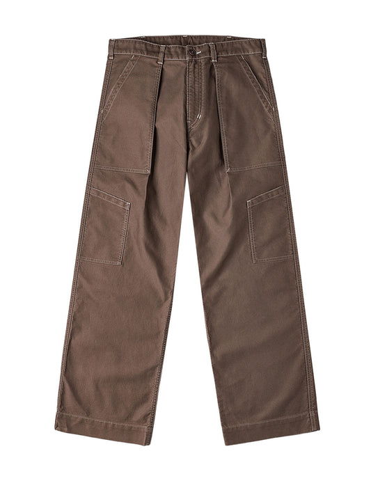 Hand-Painted Seagull Print Relax Fit Flight Pants