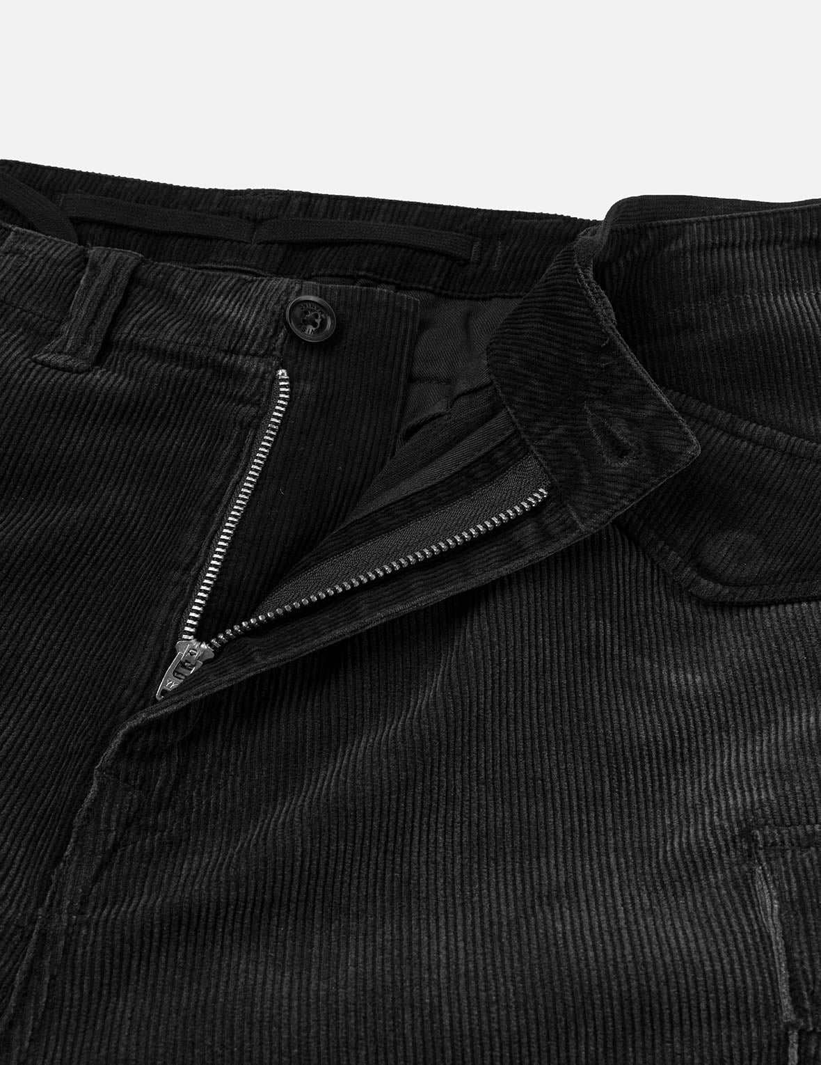 Washed Daicock Embroidery Wide-leg Corduroy Cargo Pants