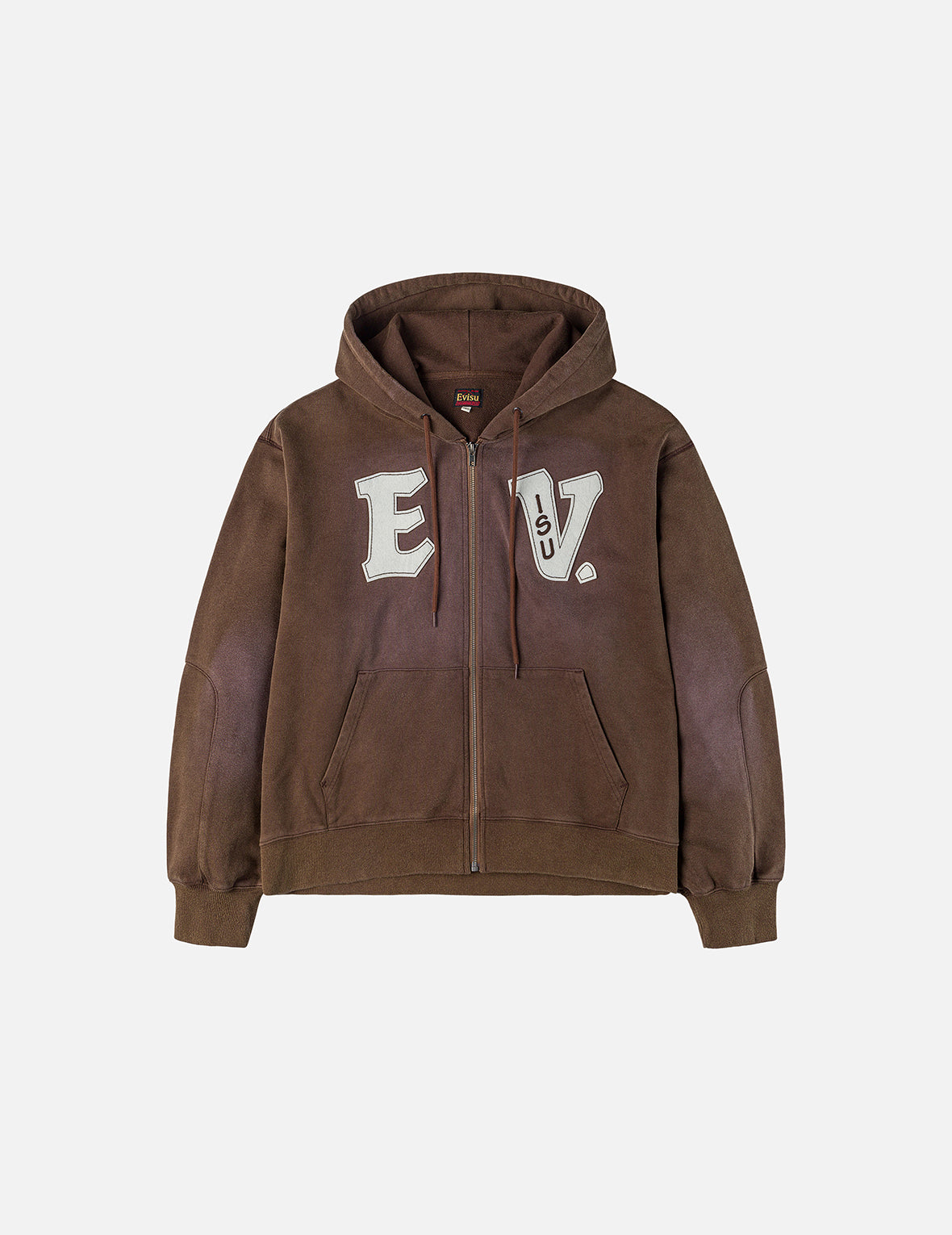 EV and Seagull Patches Embroidery Relax Fit Hoodie Jacket – EVISU