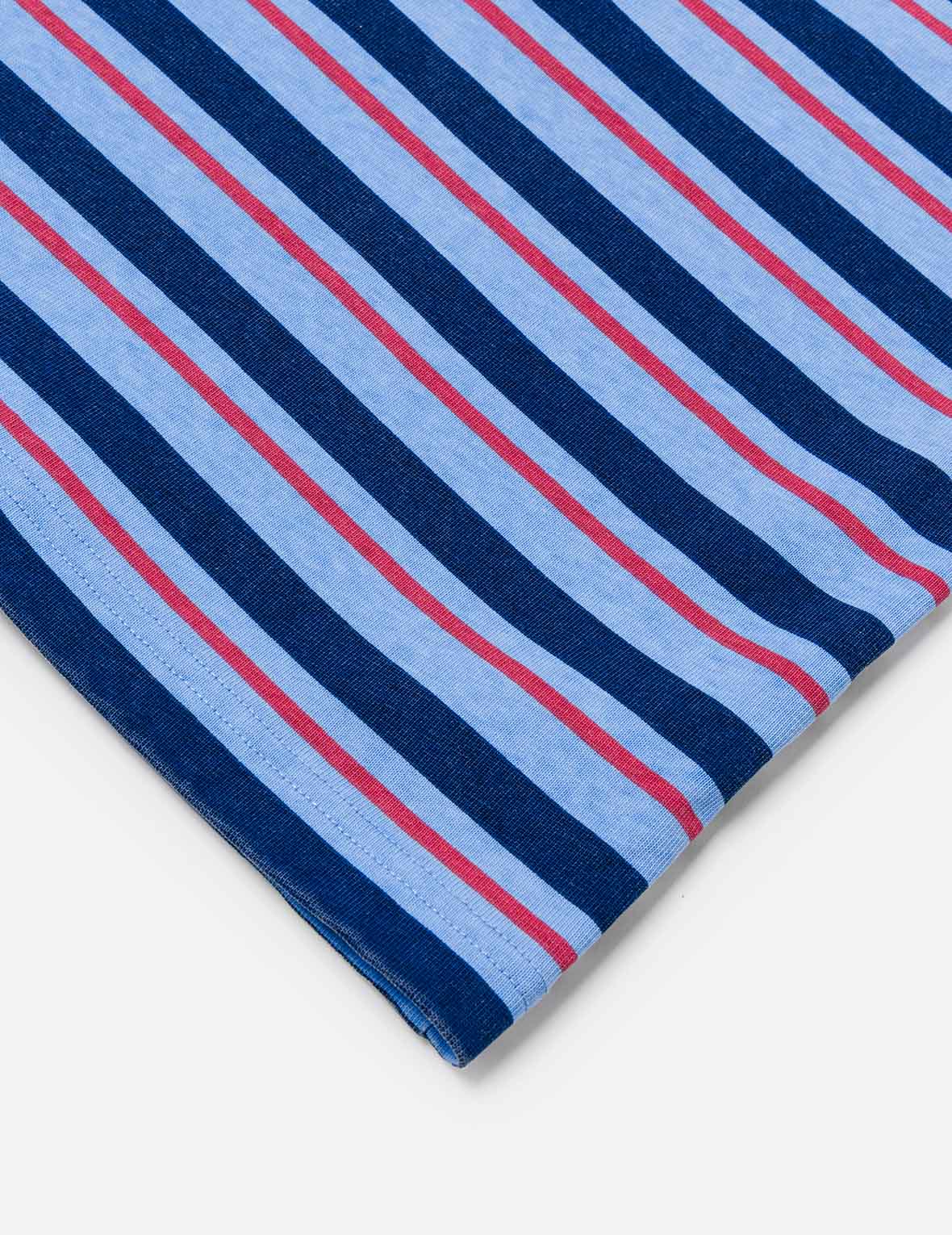 Seagull Appliqué Relax Fit Stripe T-Shirt