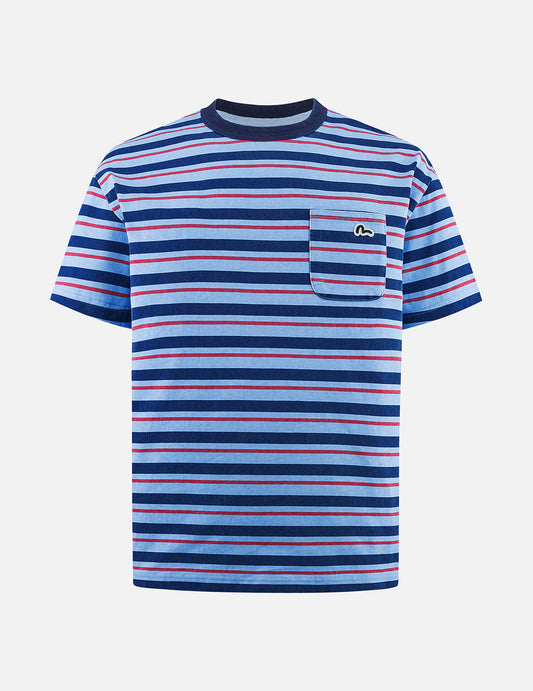 Seagull Appliqué Relax Fit Stripe T-Shirt