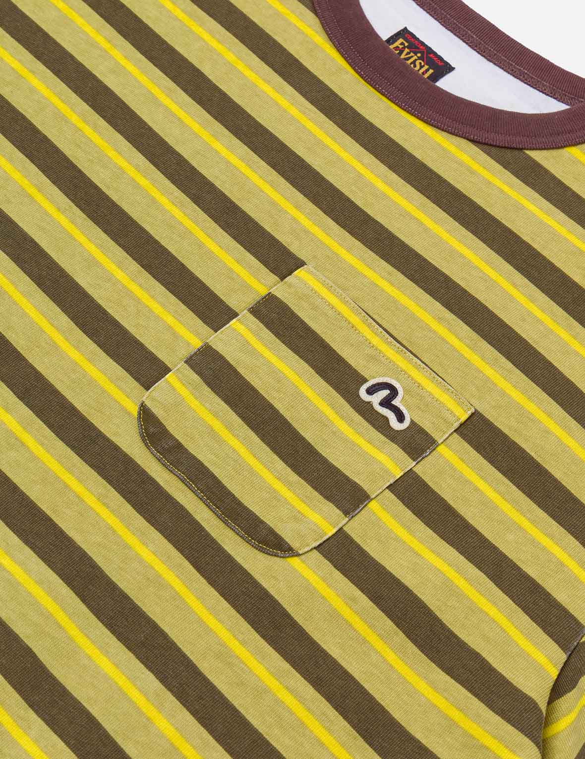 Seagull Appliqué Relax Fit Stripe T-Shirt